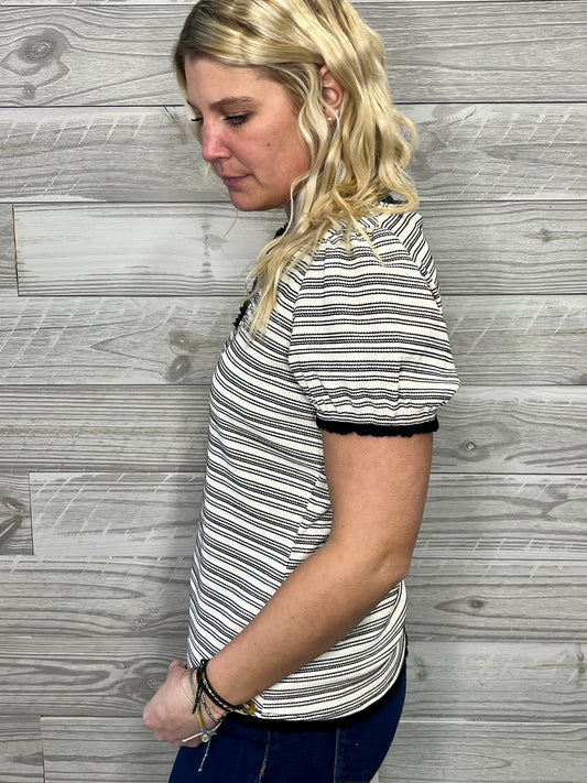 Kerrigan Lace Trimmed Top