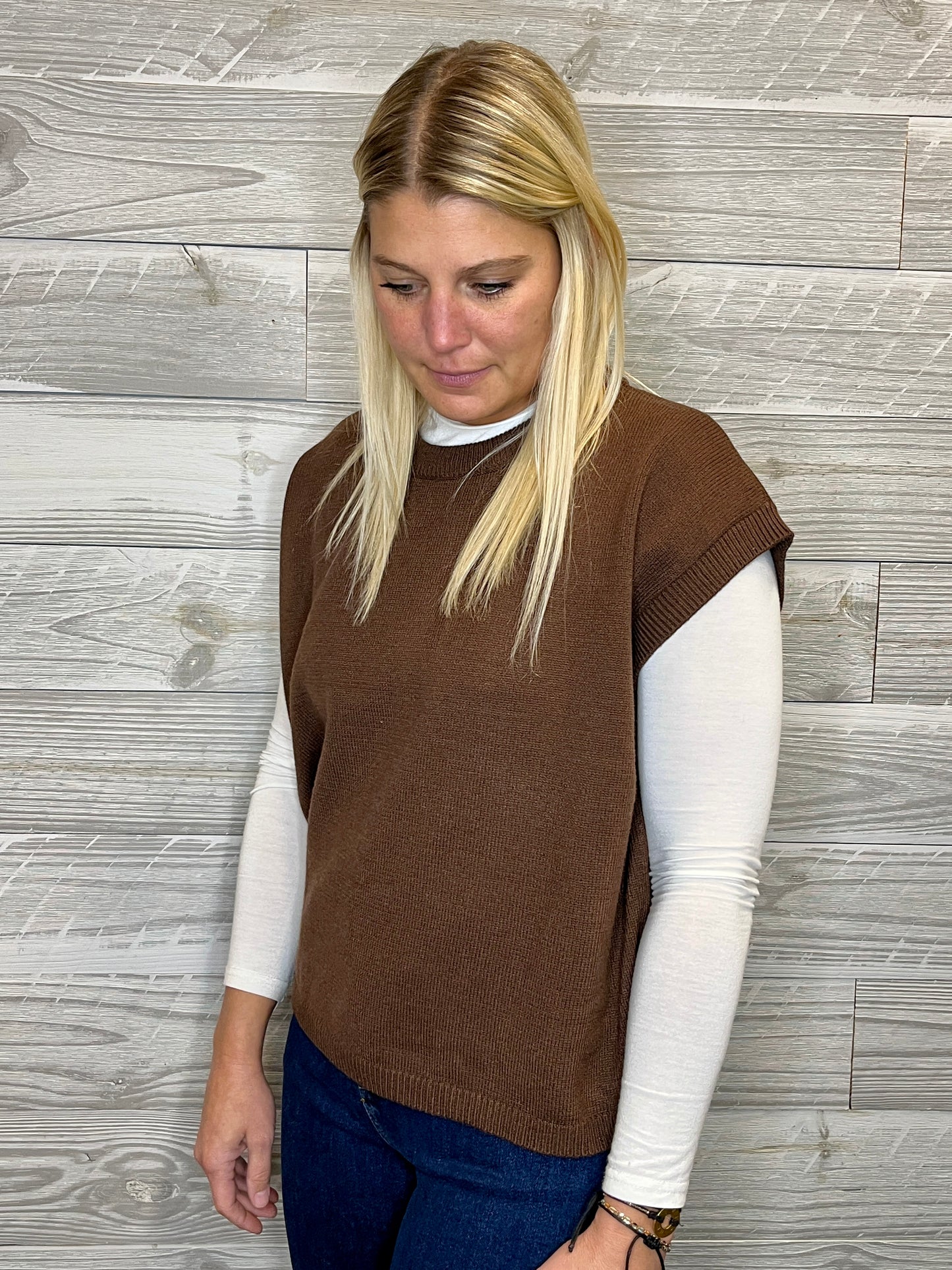 Penny Brown Sweater Vest