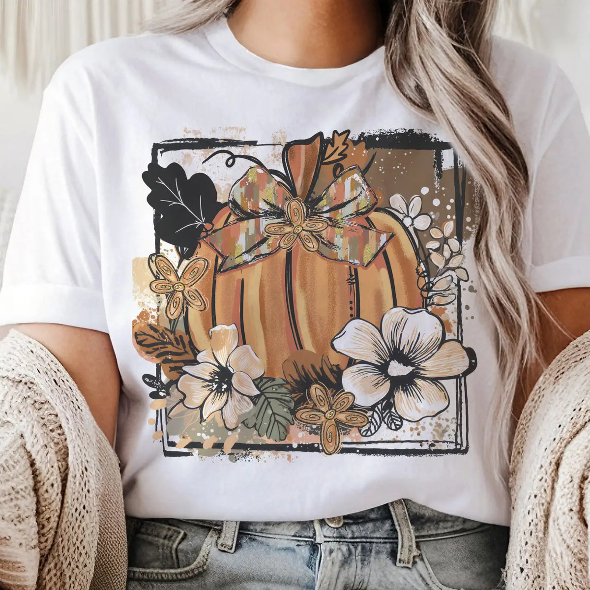 Modern Pumpkin Graphic Tee
