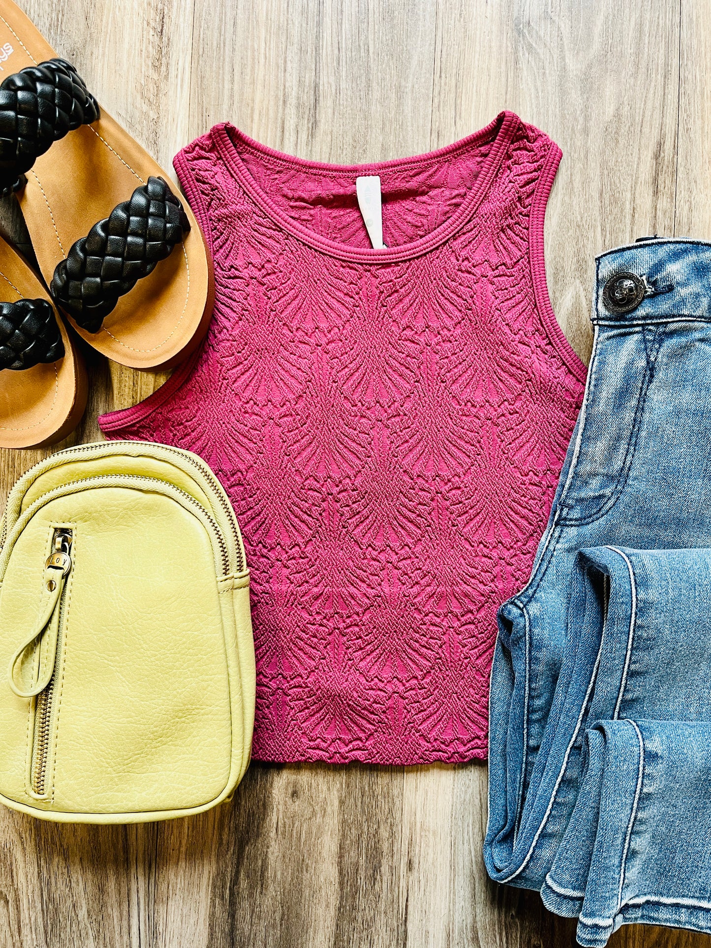 Donnie Crochet Crop Top