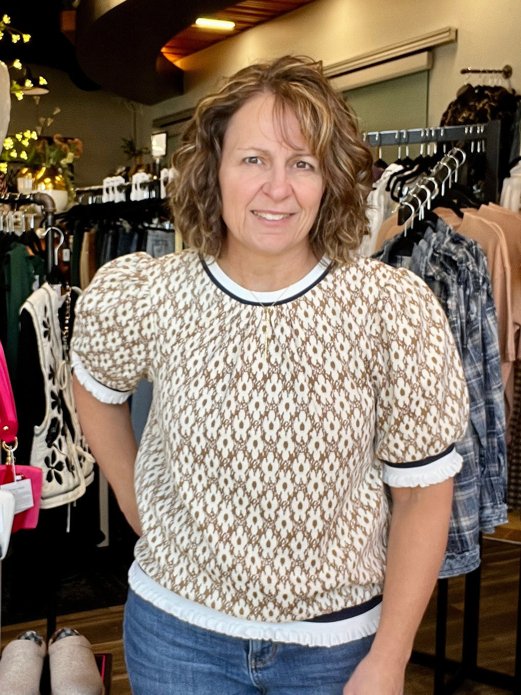 Kennedi Taupe Top