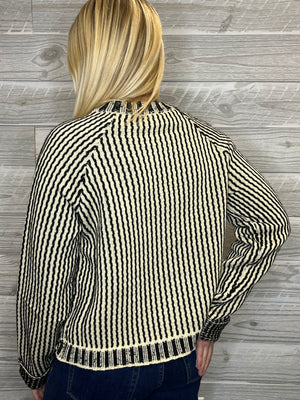 Greta Stripe Cardigan