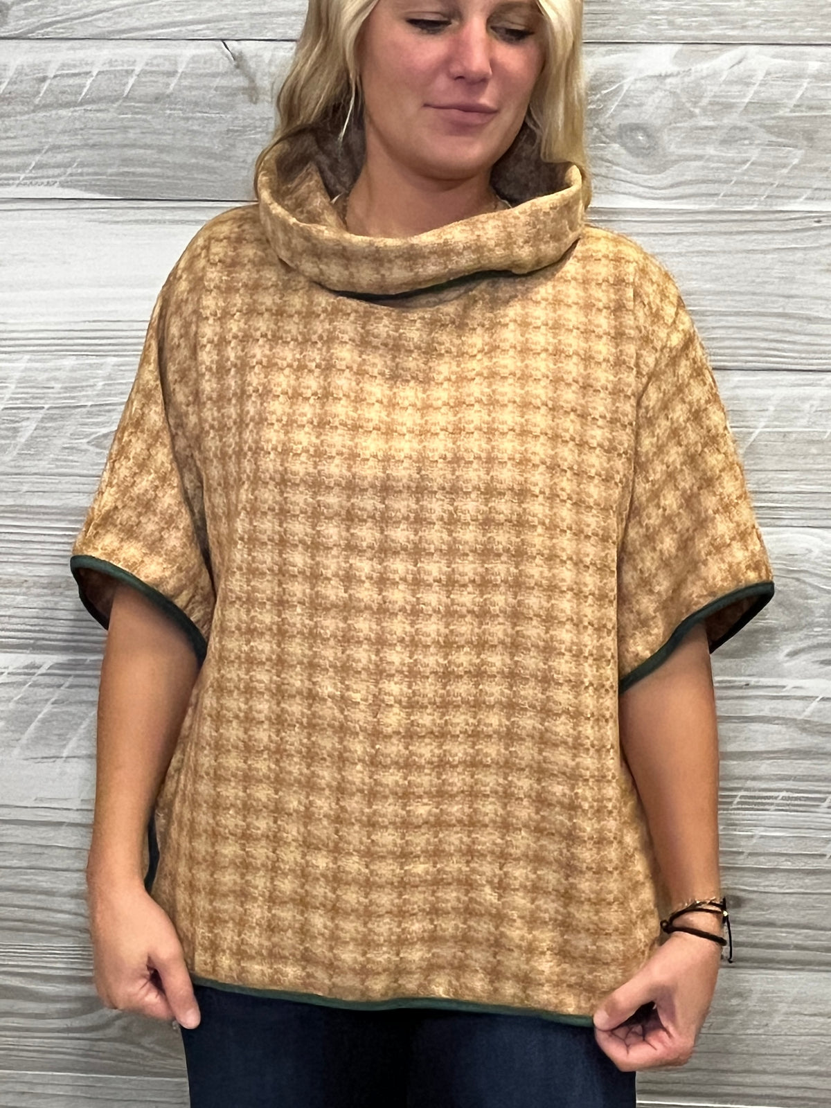 Casey Cowl Neck Poncho