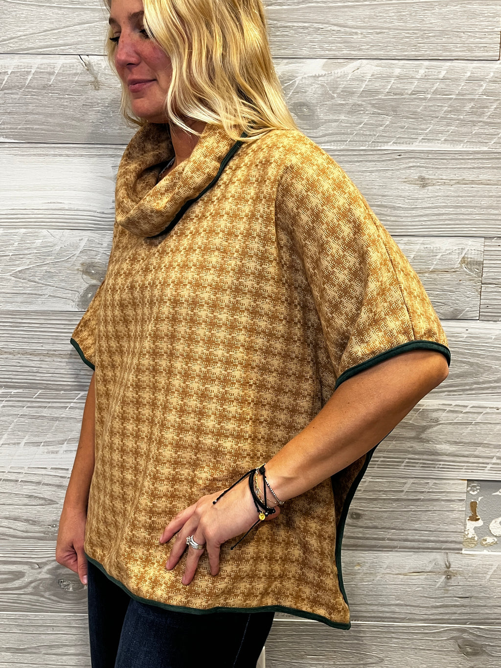 Casey Cowl Neck Poncho
