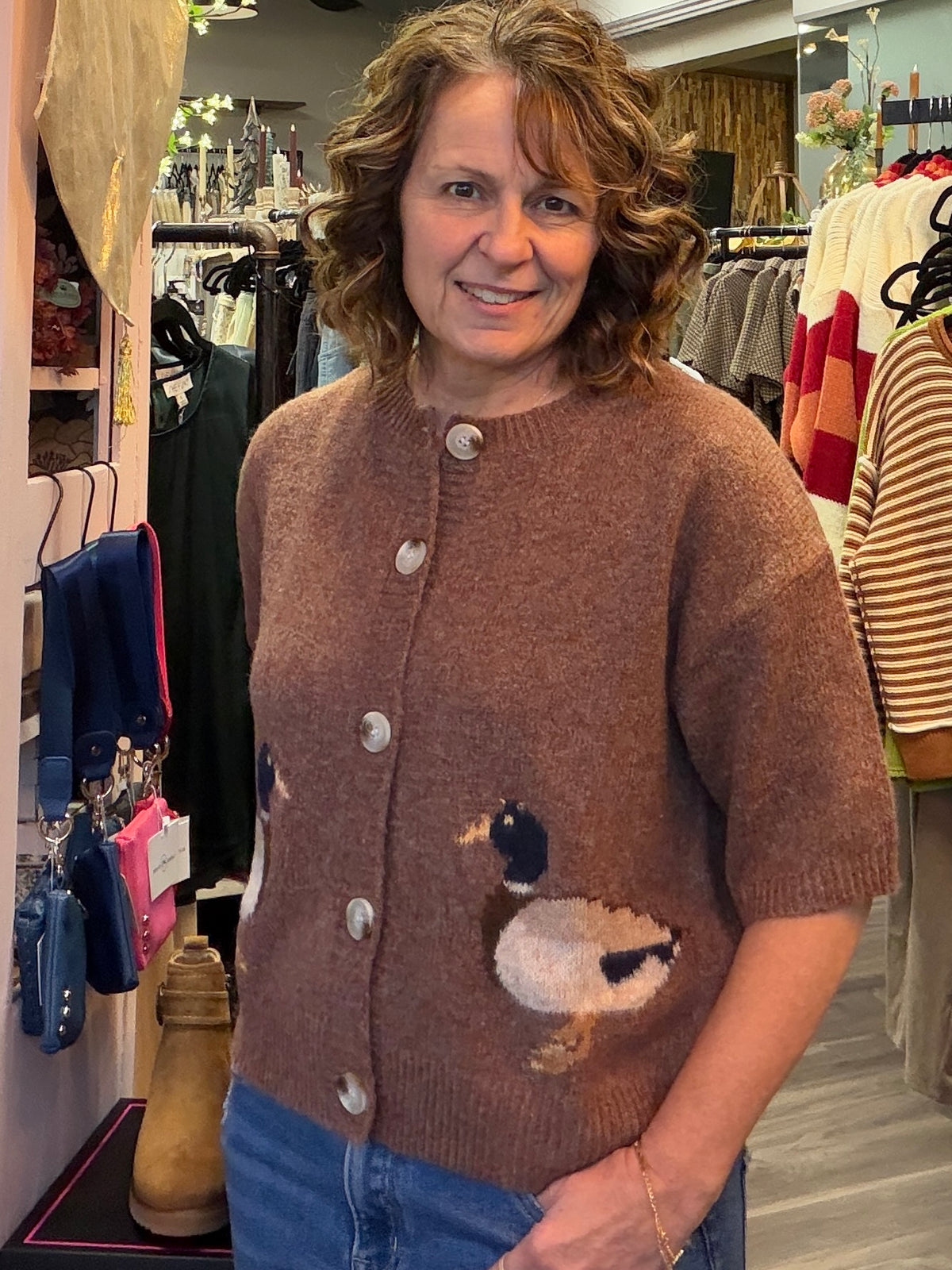 Delaney Duck Cardigan