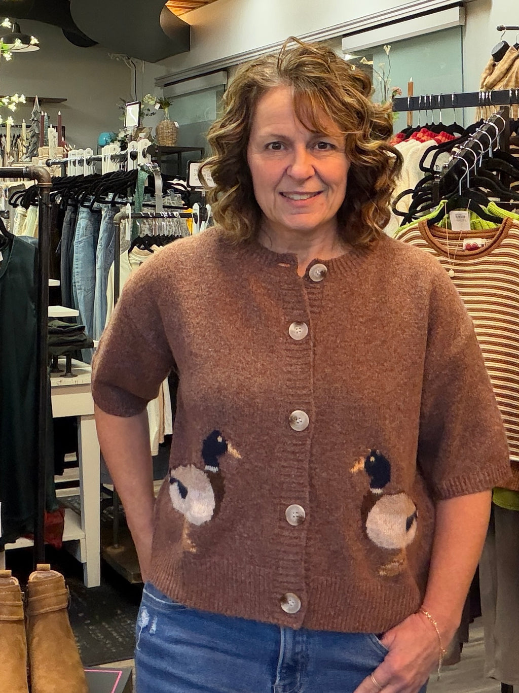 Delaney Duck Cardigan