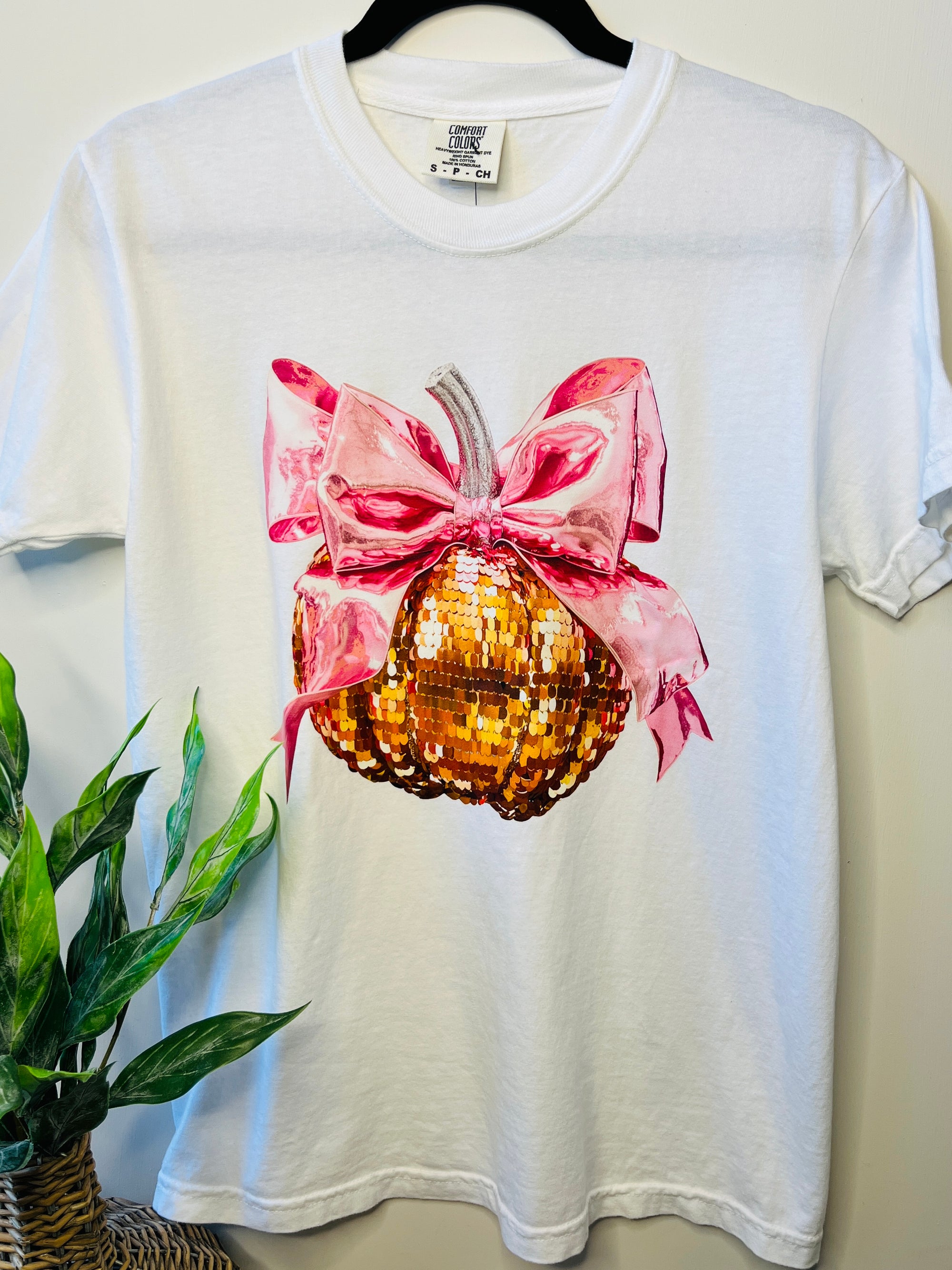 Sequin Pumpkin Graphic Tee