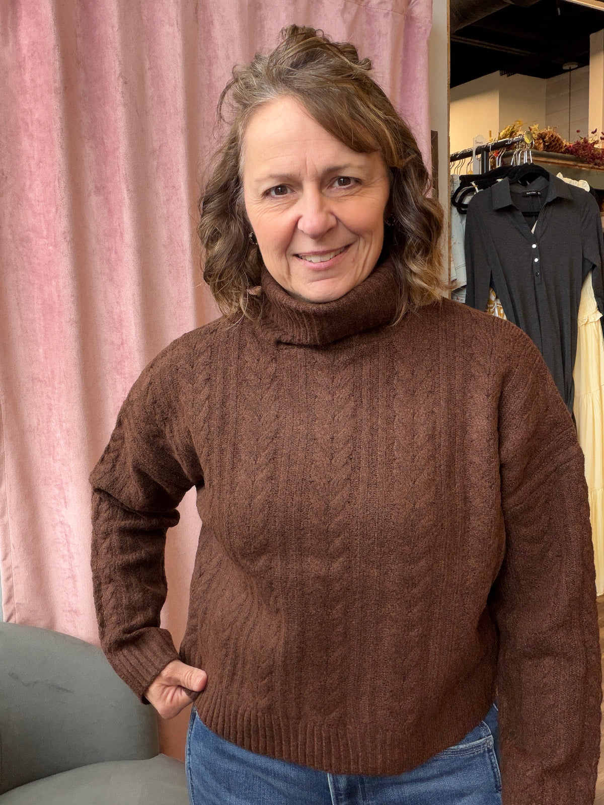Nora Brown Sweater