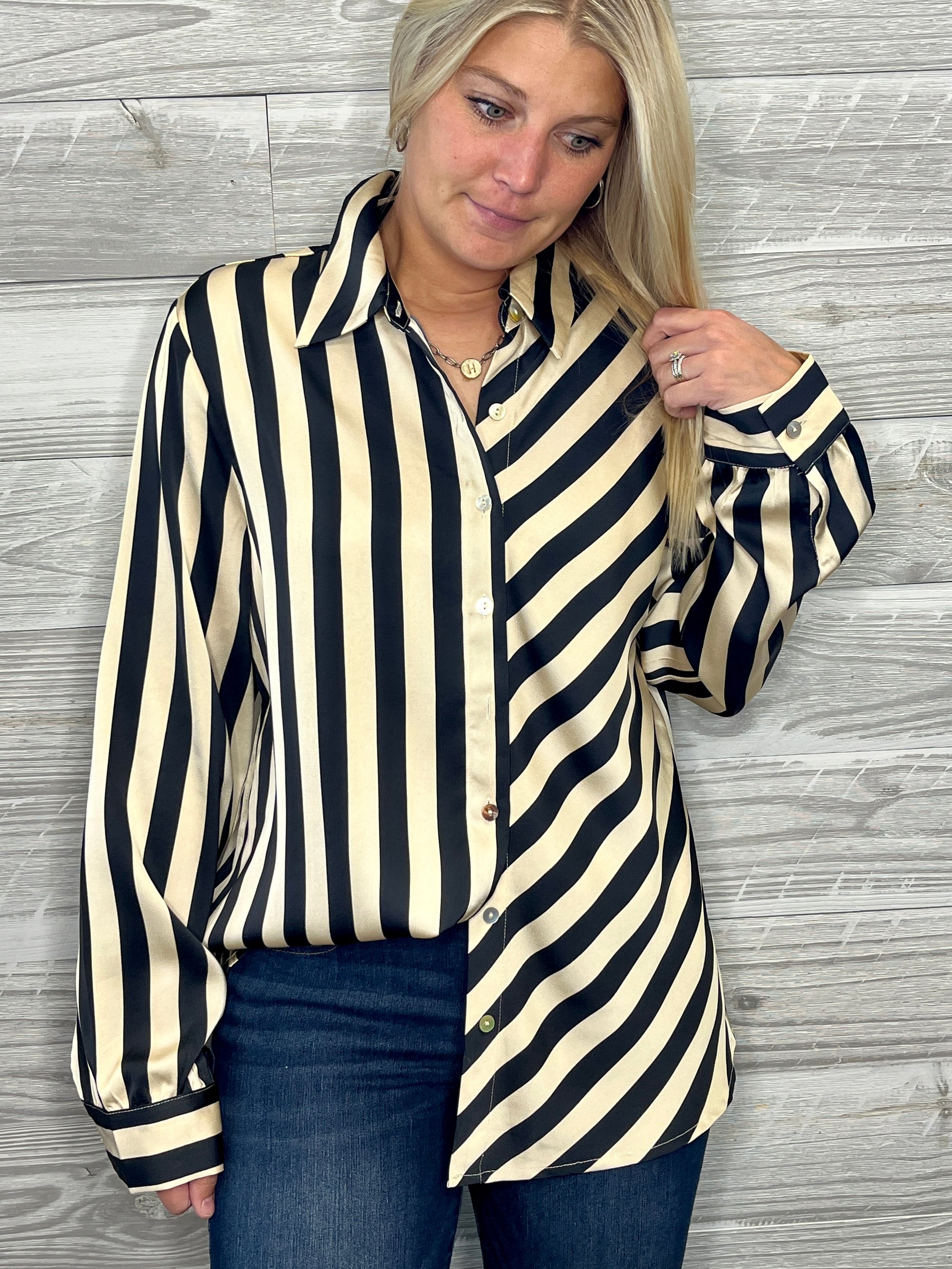 Janette Stripe Top