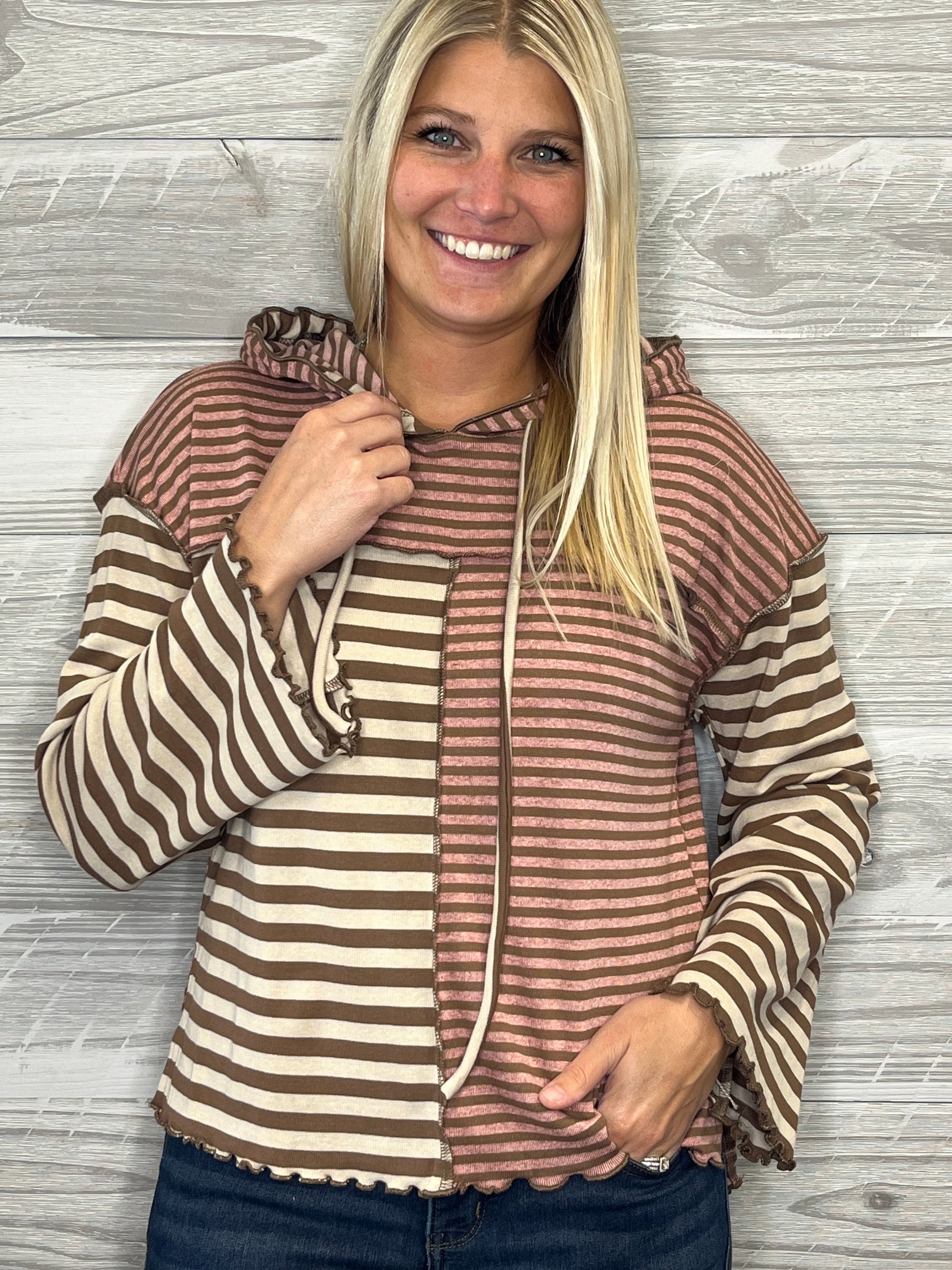 Siena Stripe Hoodie