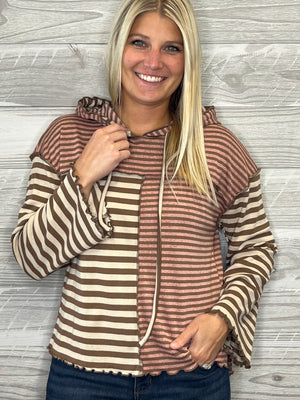 Siena Stripe Hoodie