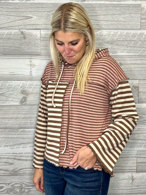 Siena Stripe Hoodie