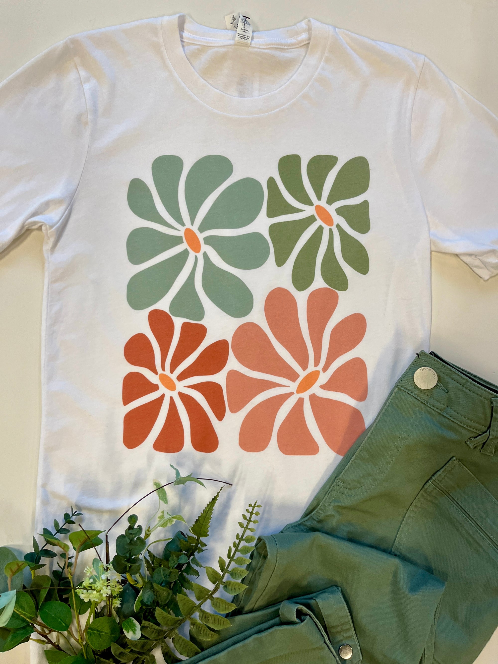 Hippie Flowers Graphic Tee