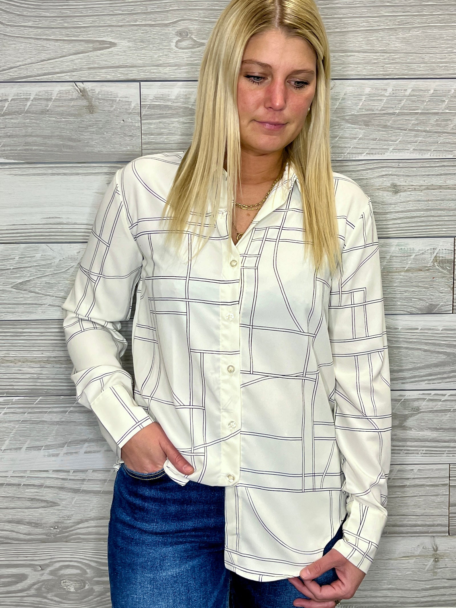Taya Button Up Top