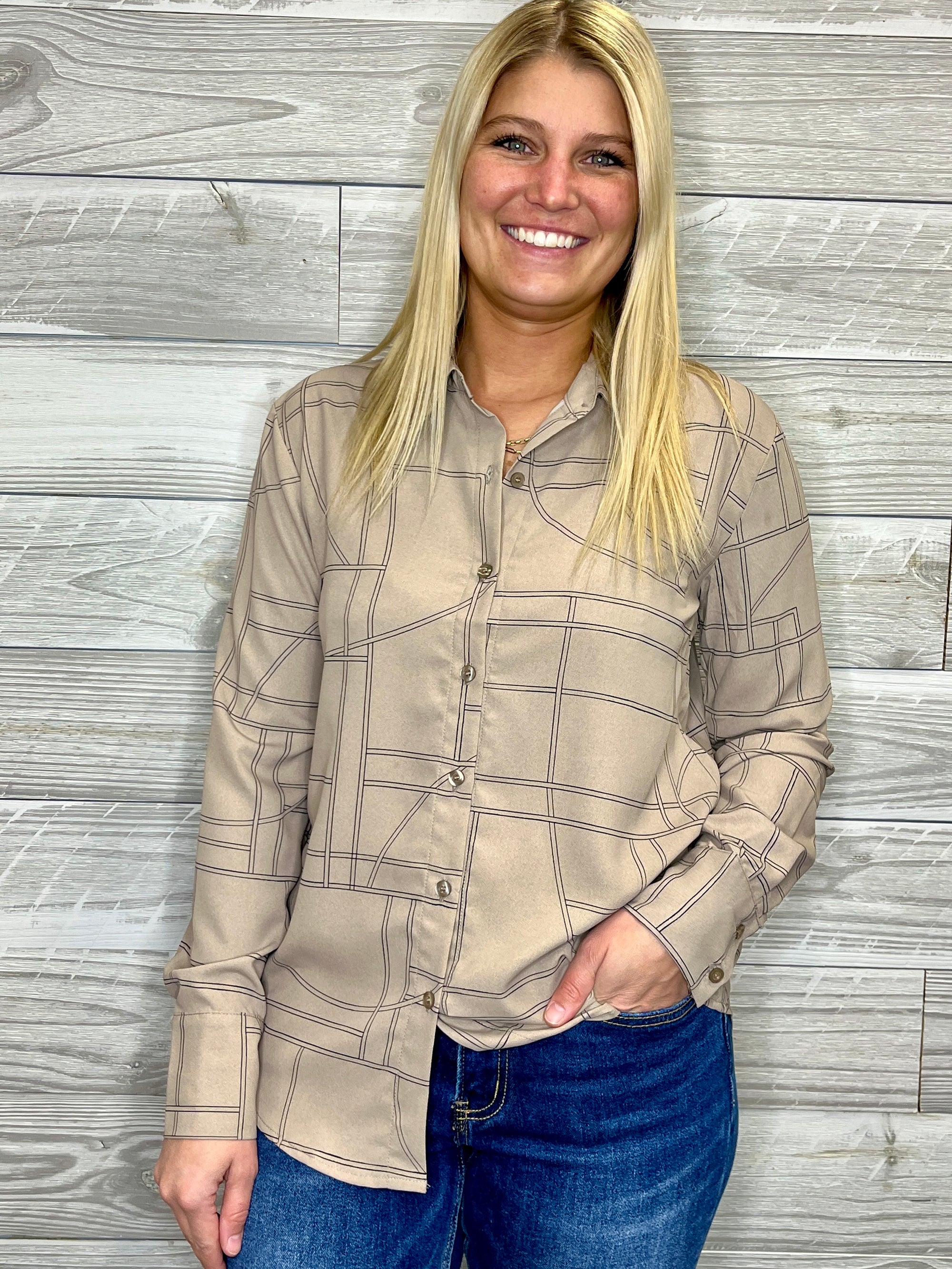 Taya Button Up Top