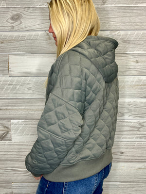 Dahlia Quilted Hoodie