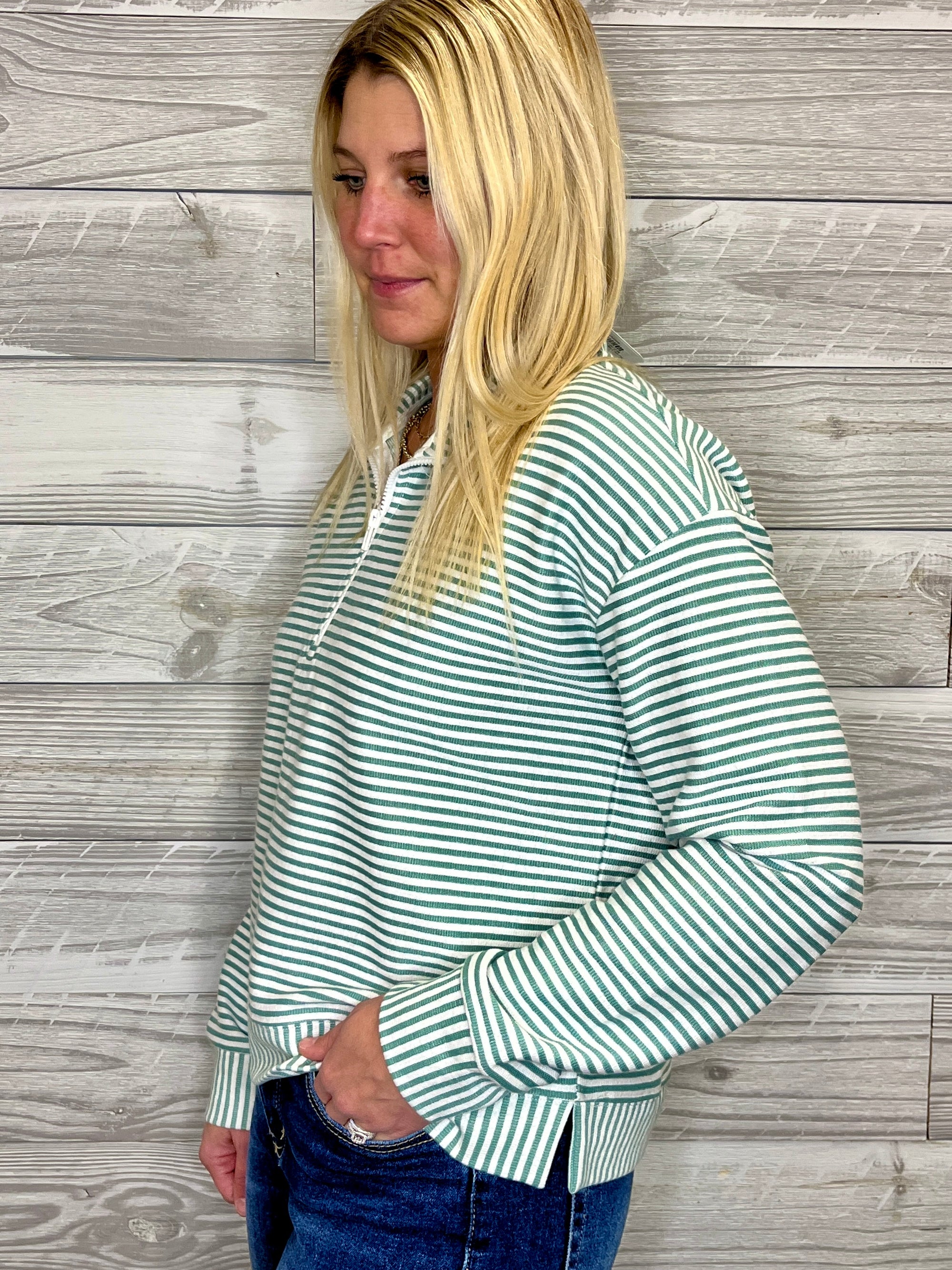 Sunny Days Stripe Sweatshirt