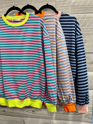 Candace Stripe Pullover