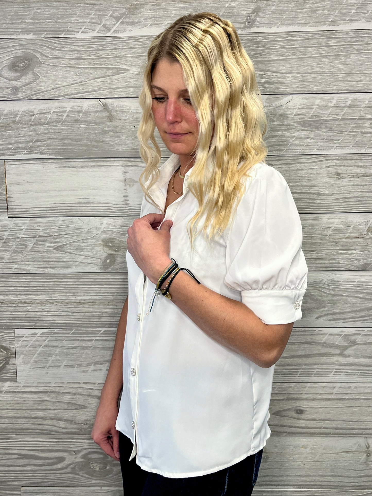 Samantha Button Blouse