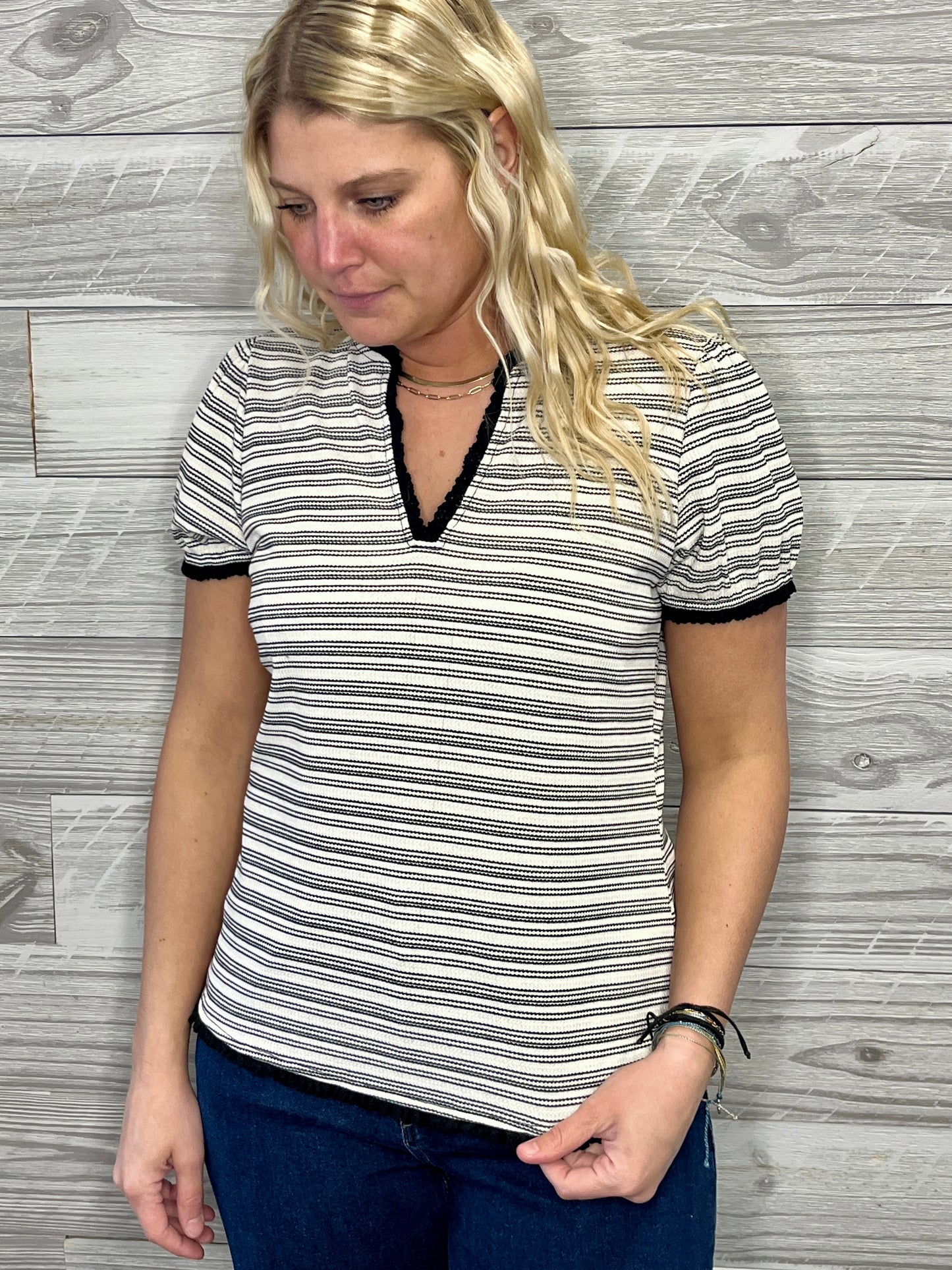 Kerrigan Lace Trimmed Top