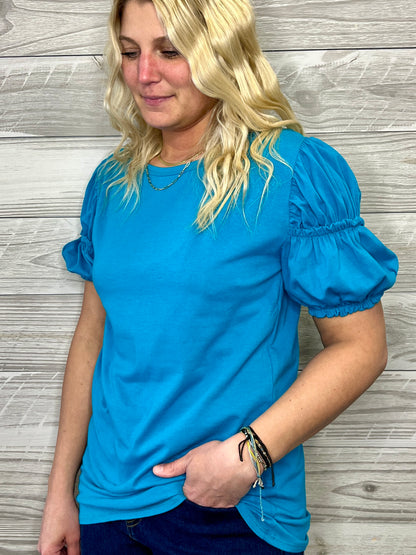 Trina Turquoise Top