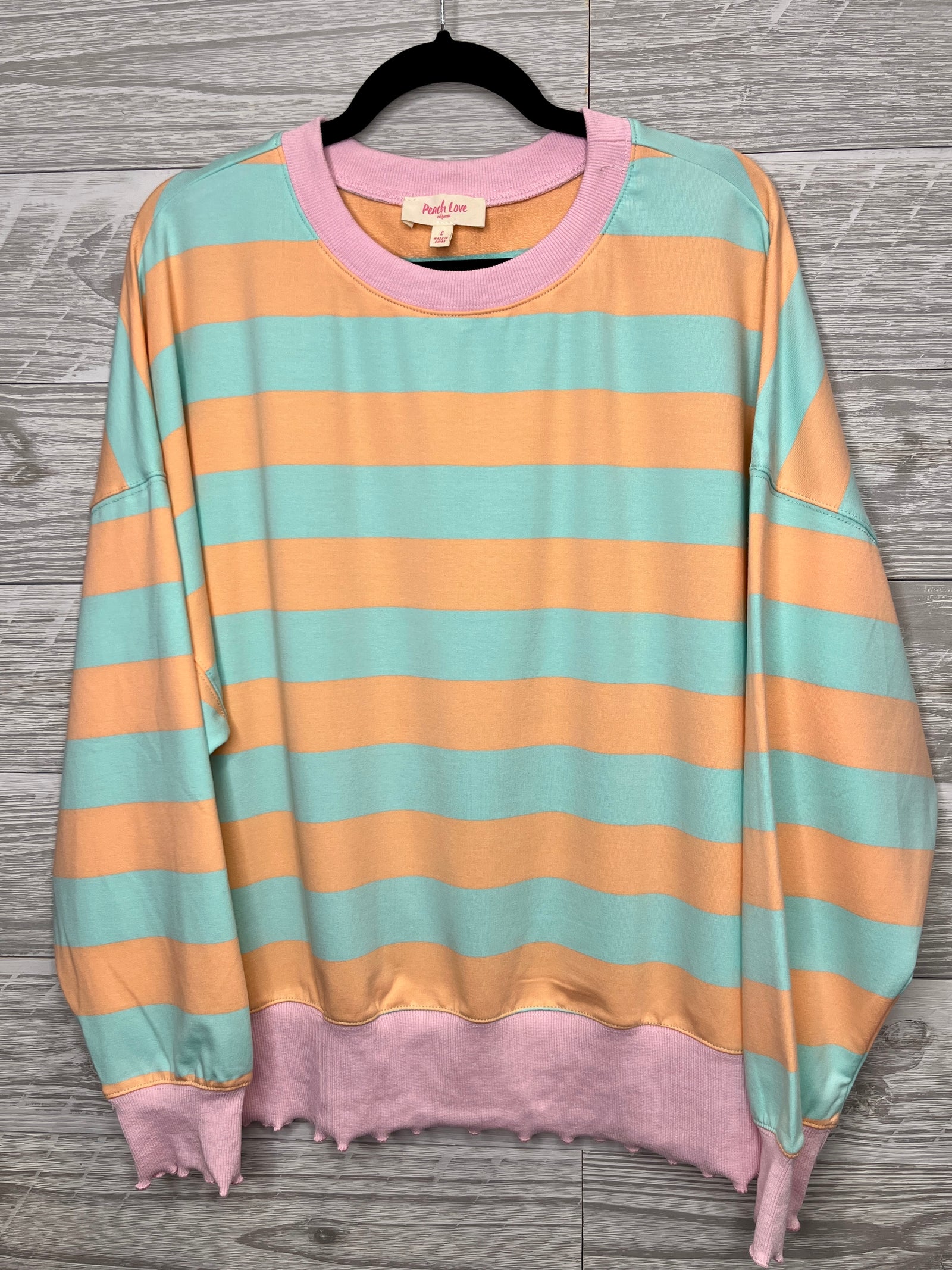 Elizabeth Striped Crewneck