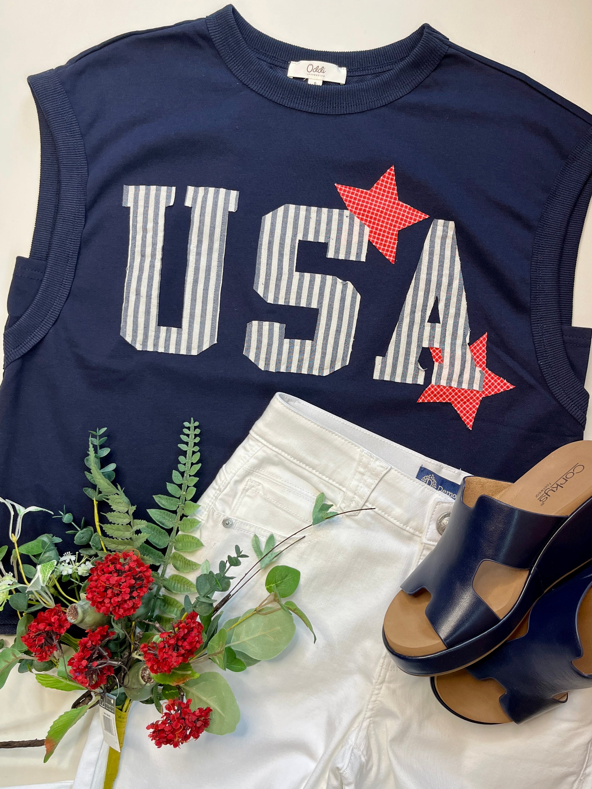 USA Sleeveless Top