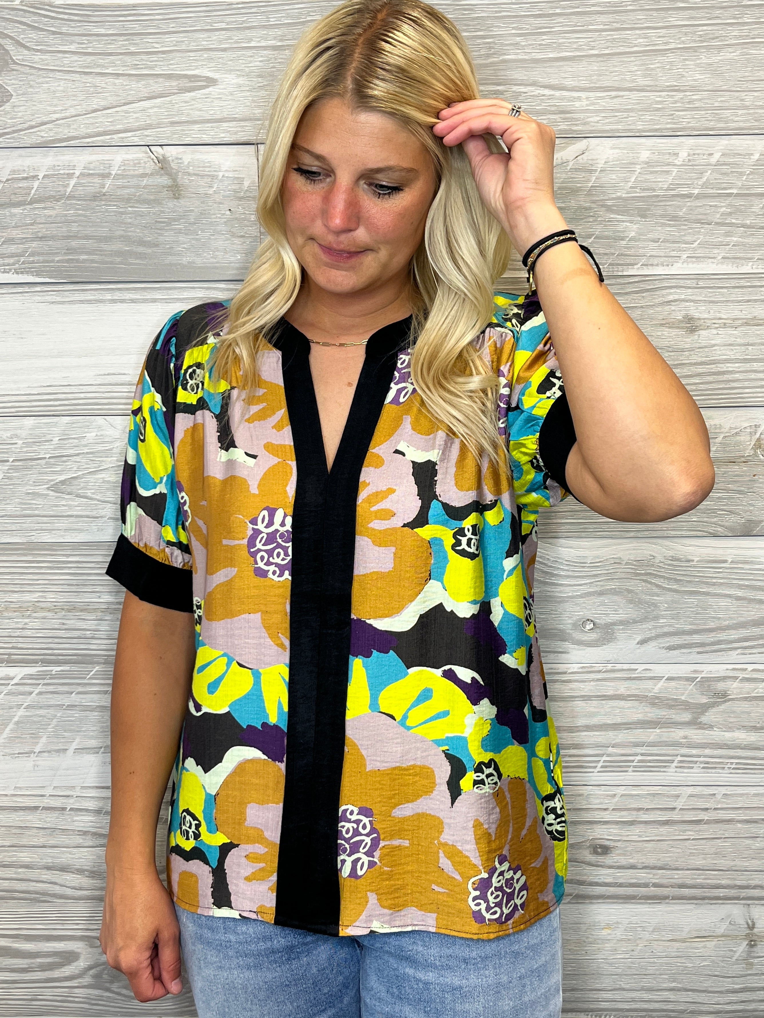 Della Floral Top