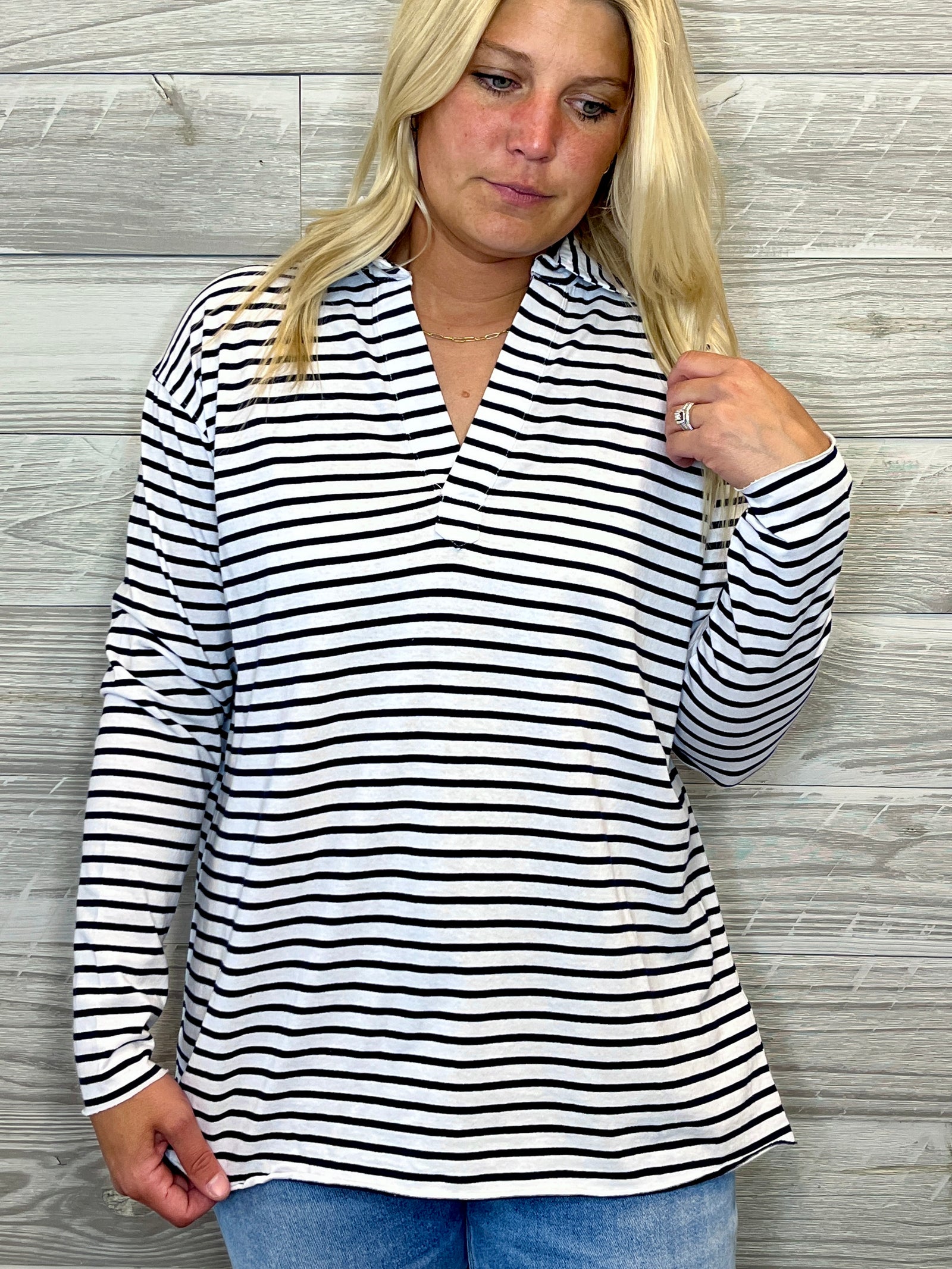 In The Summer Swing Stripe Top