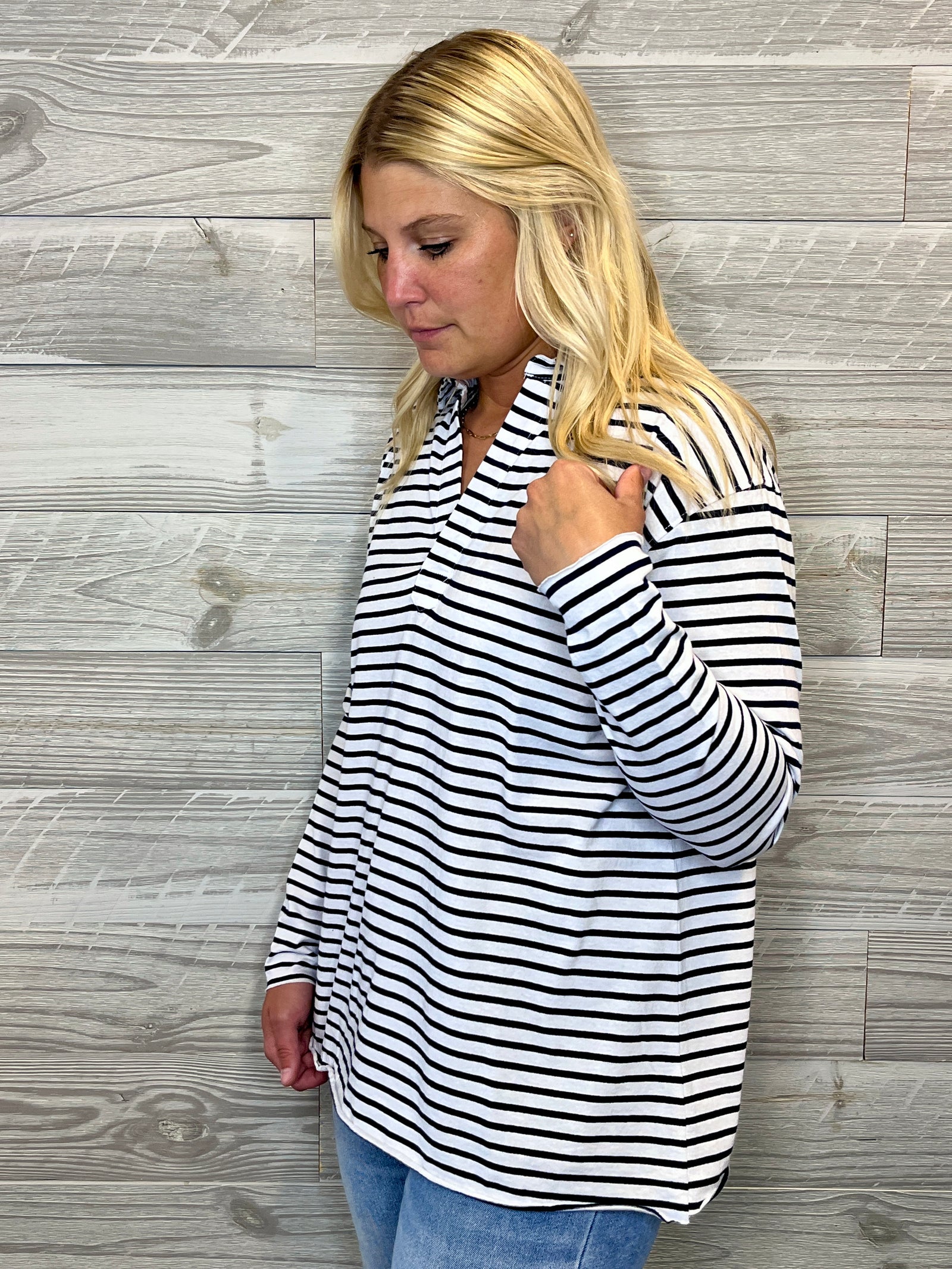 In The Summer Swing Stripe Top