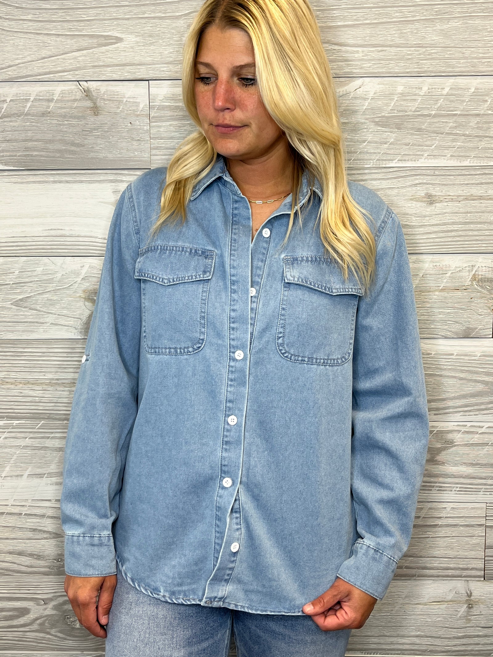 Chaney Denim Top