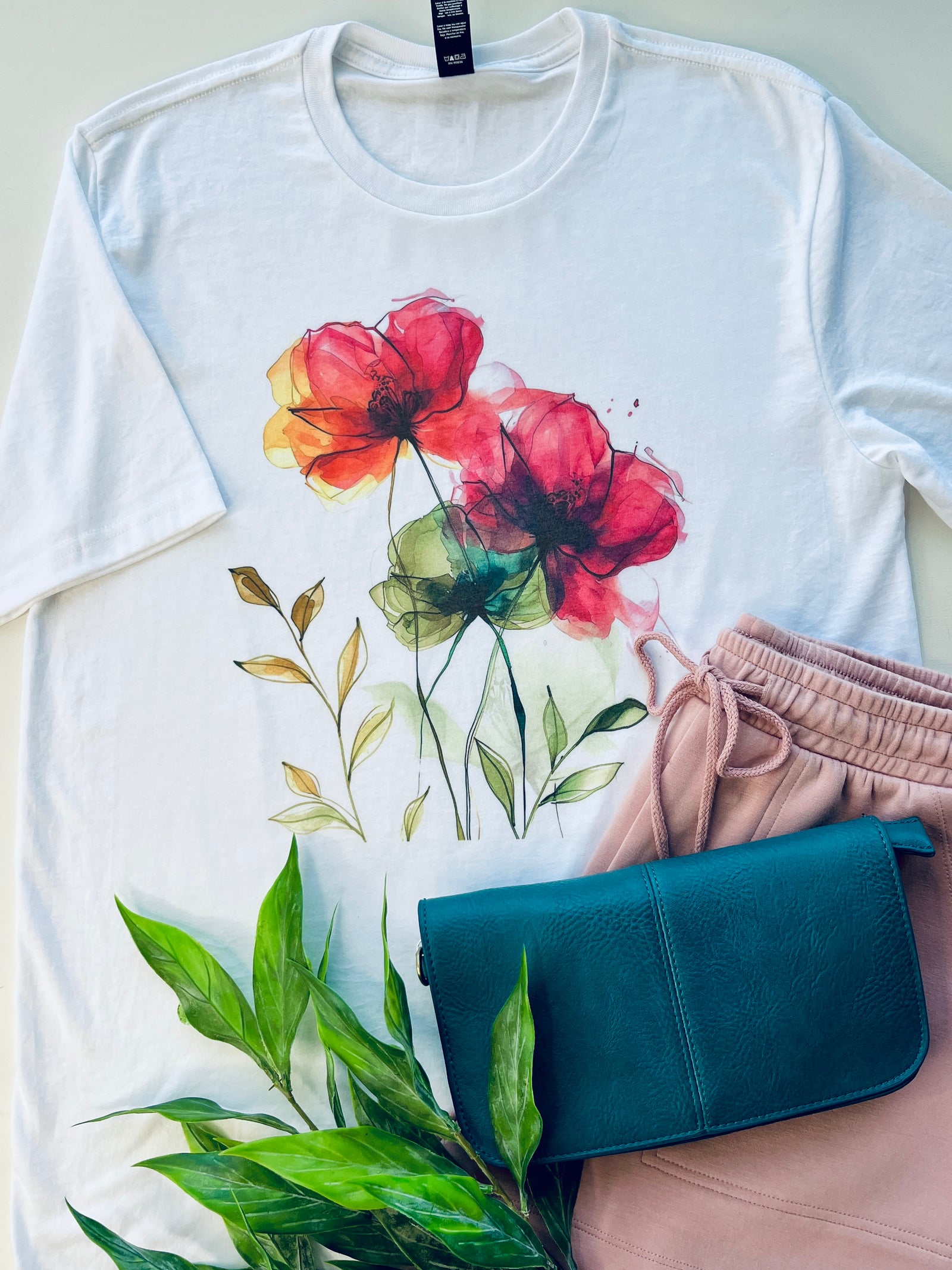 Poppy Watercolor Graphic Tee