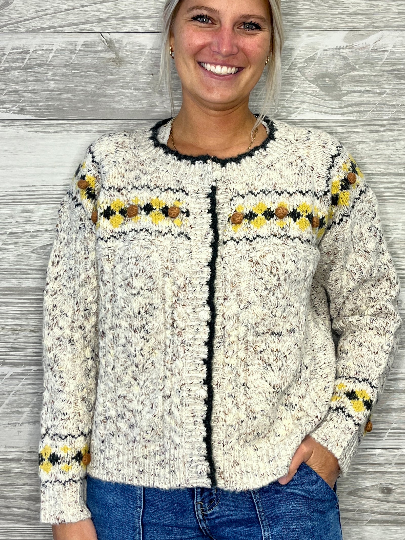 Madelyn Button Cardigan