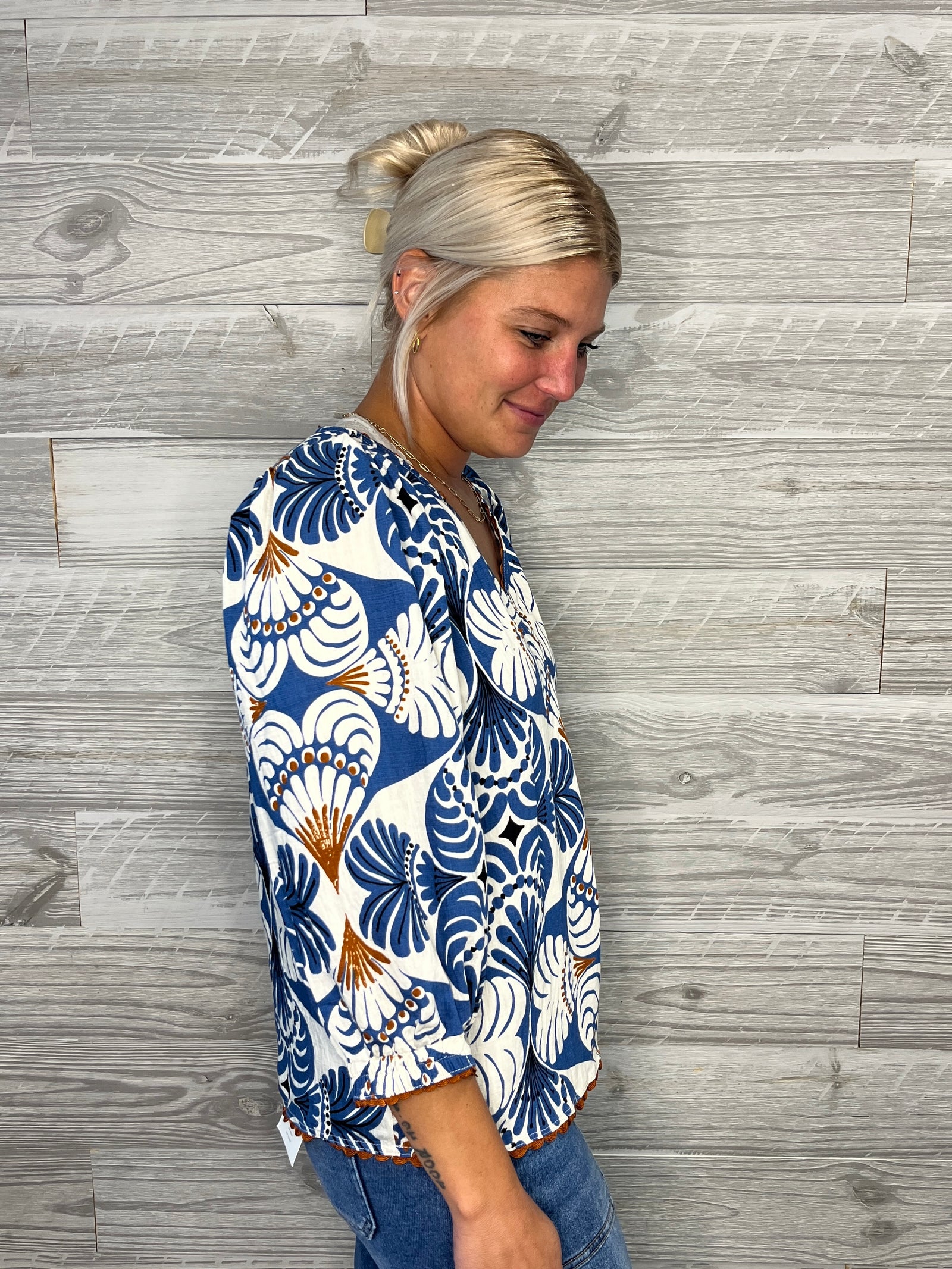 Charlene Printed Blouse