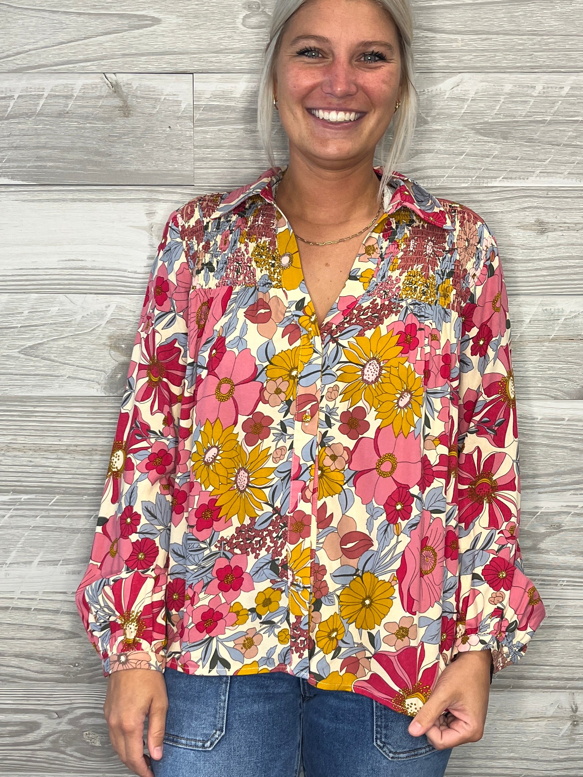 Candace Floral Top