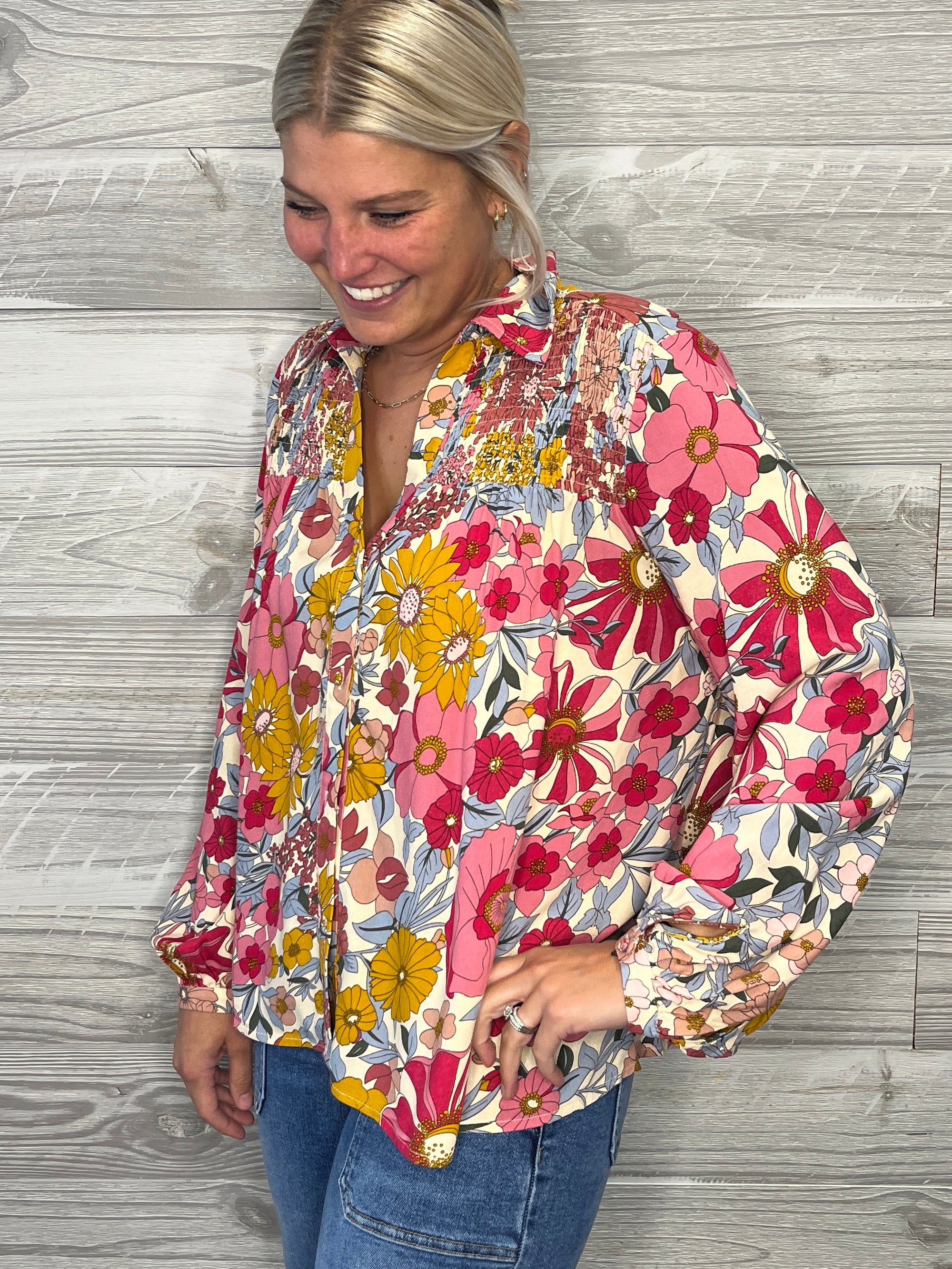 Candace Floral Top