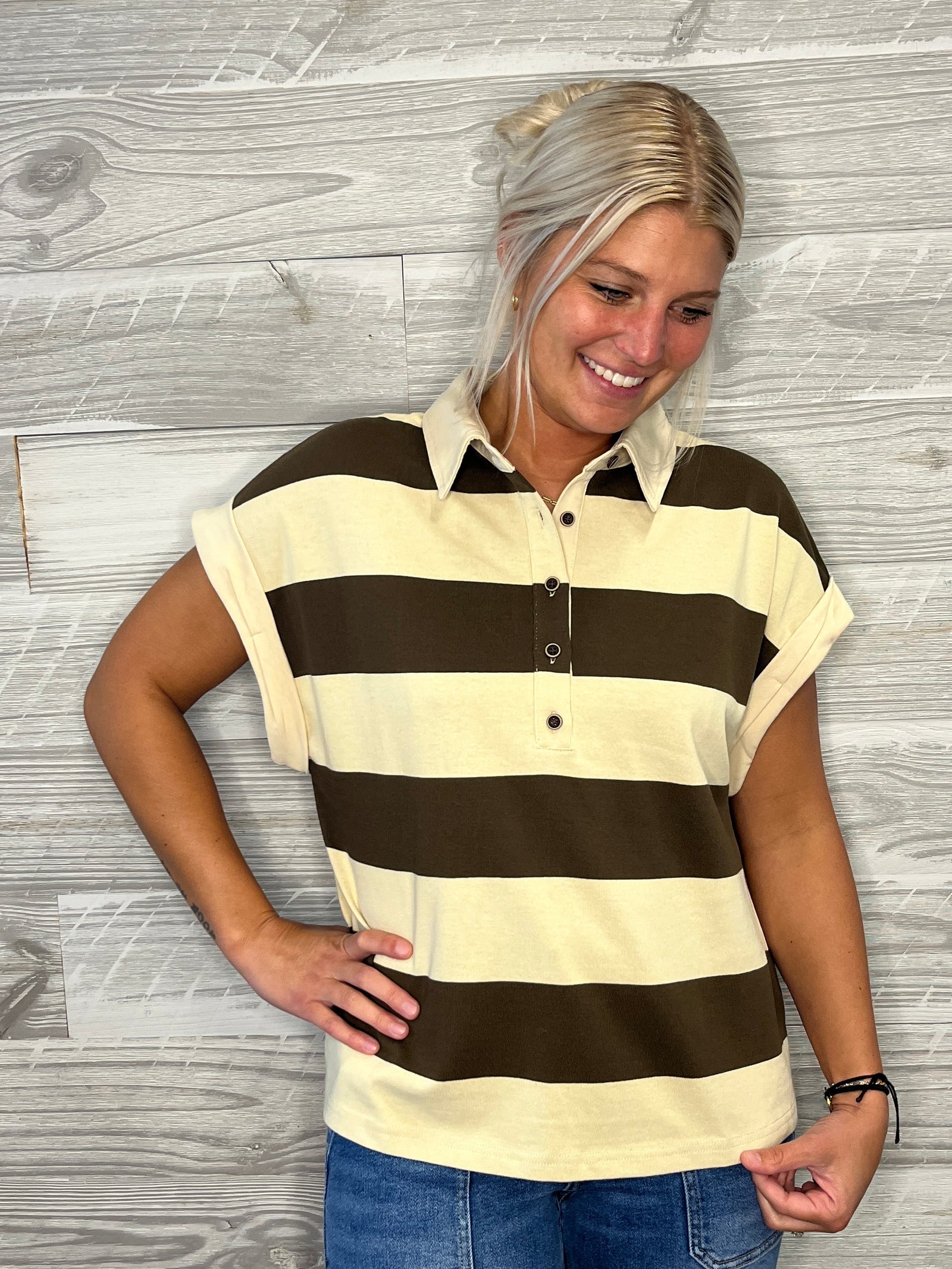 Olivia Stripe Top