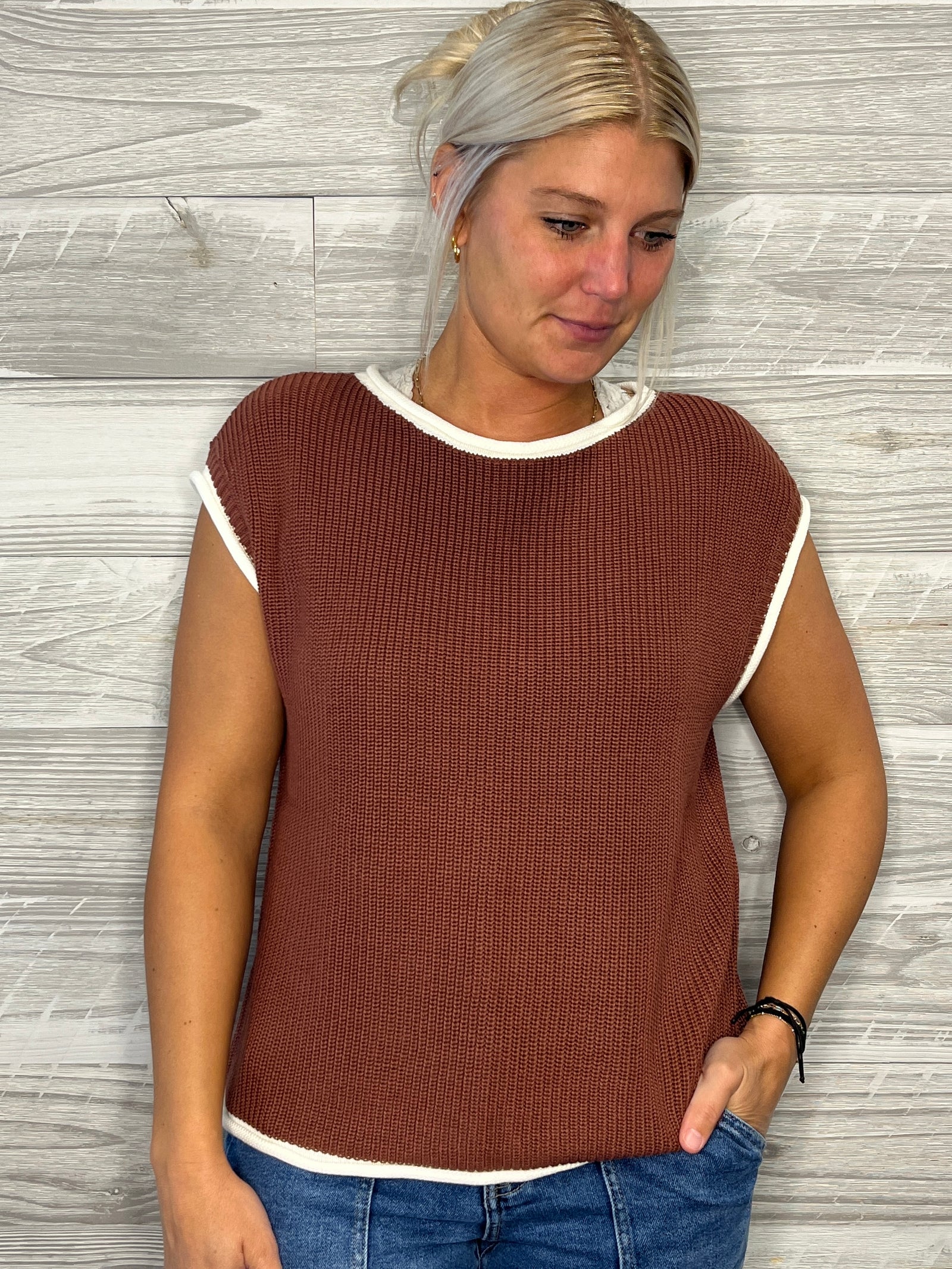 Daphne Knitted Sweater Vest