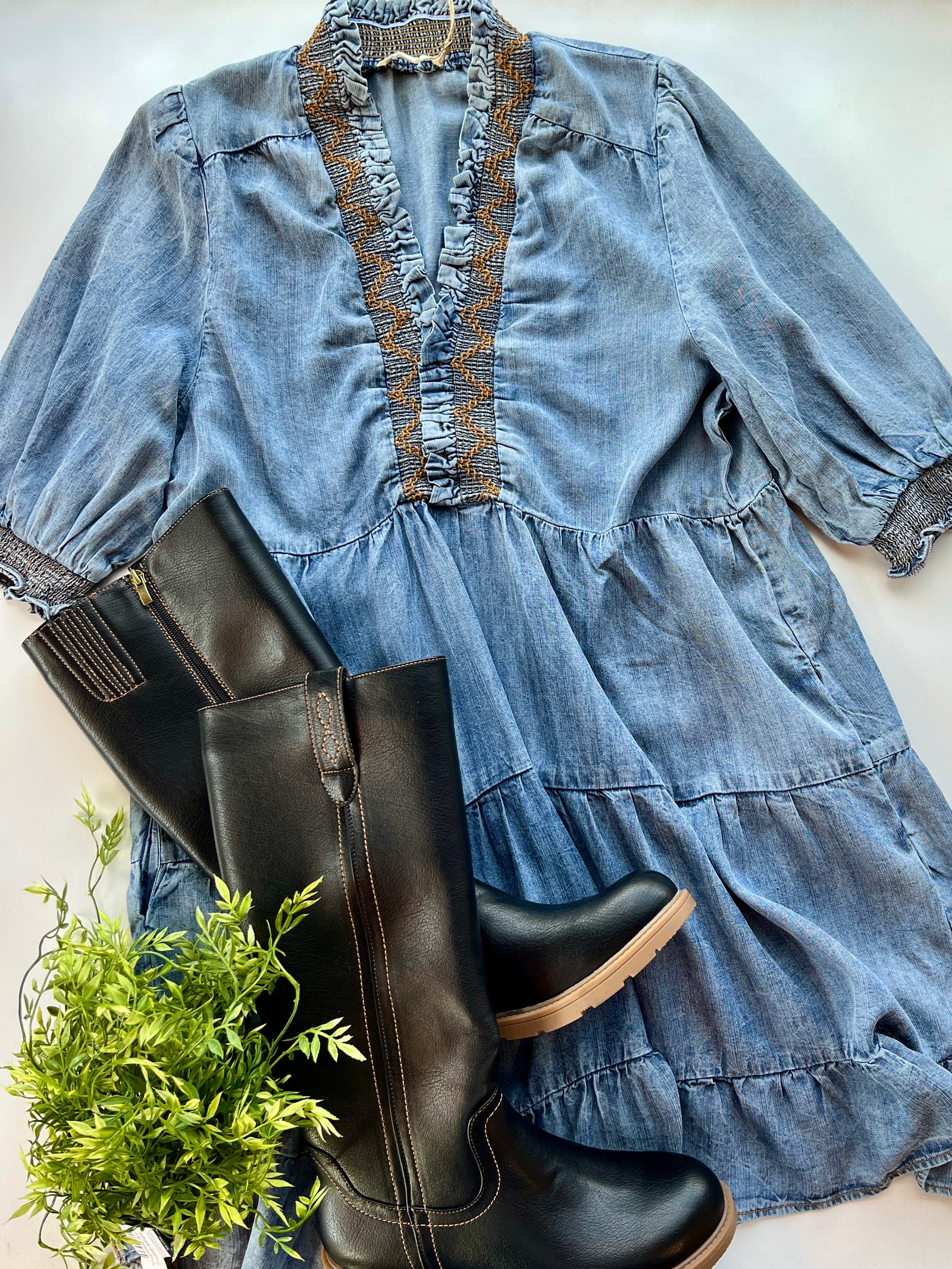 Date Night Denim Dress