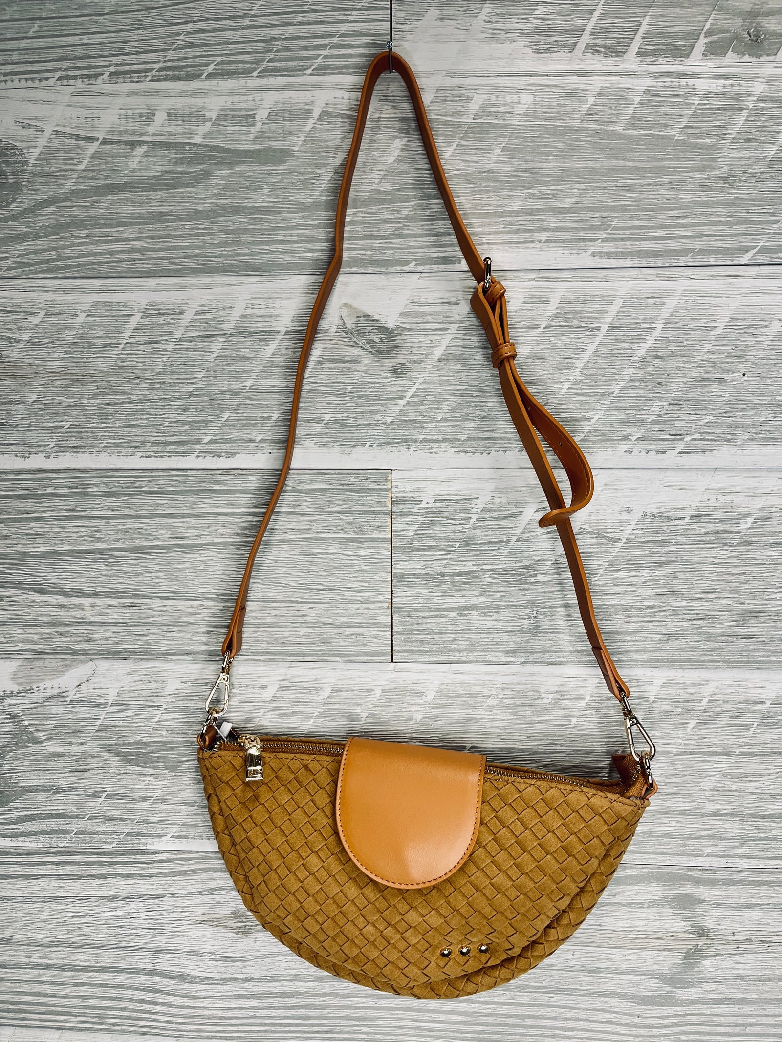 Selena Suede Flap Crossbody