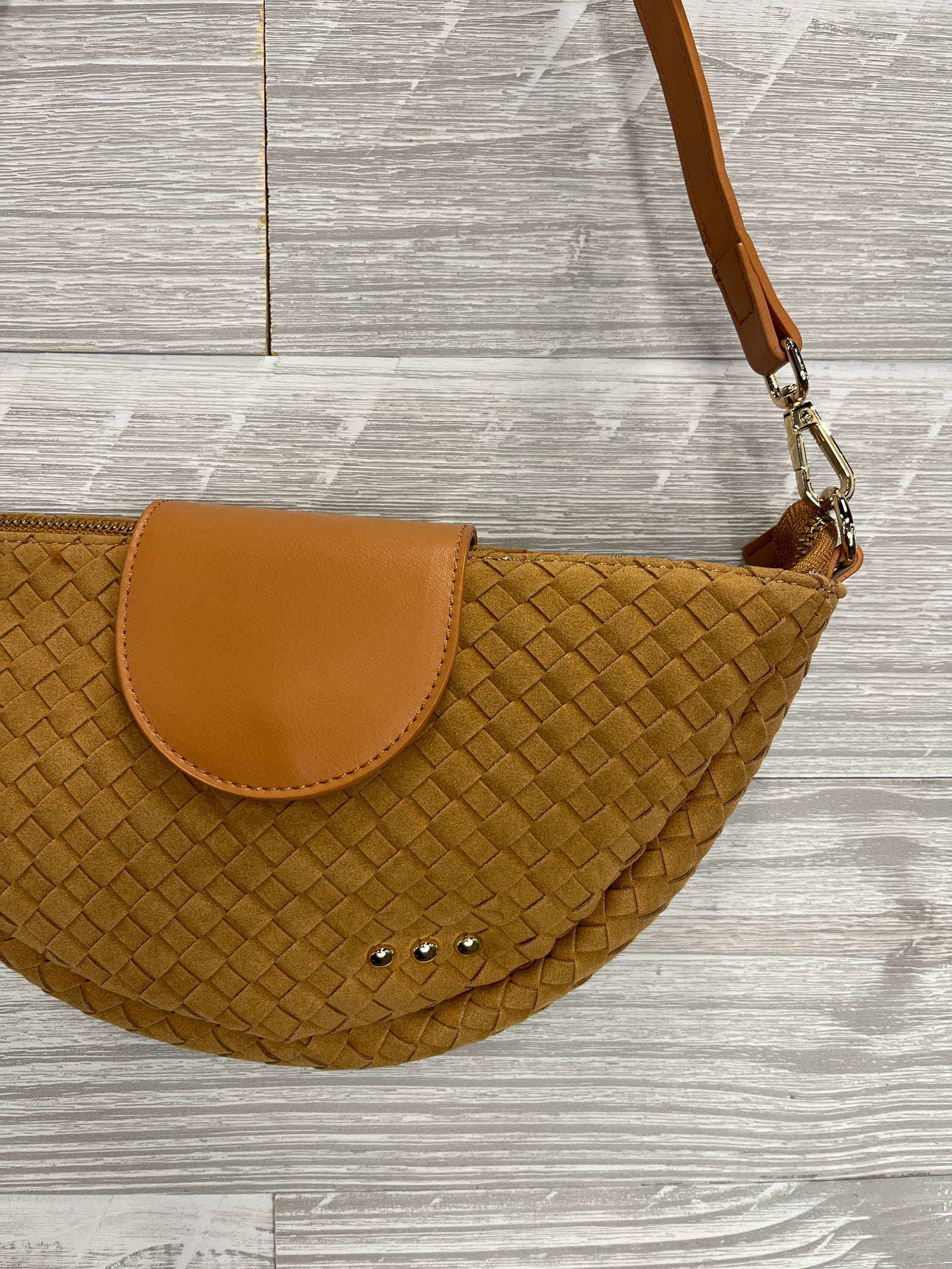 Selena Suede Flap Crossbody