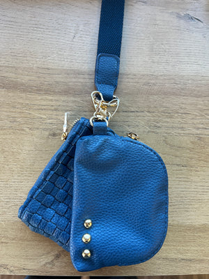 Wonderlust Woven Dual Pouch Wristlet