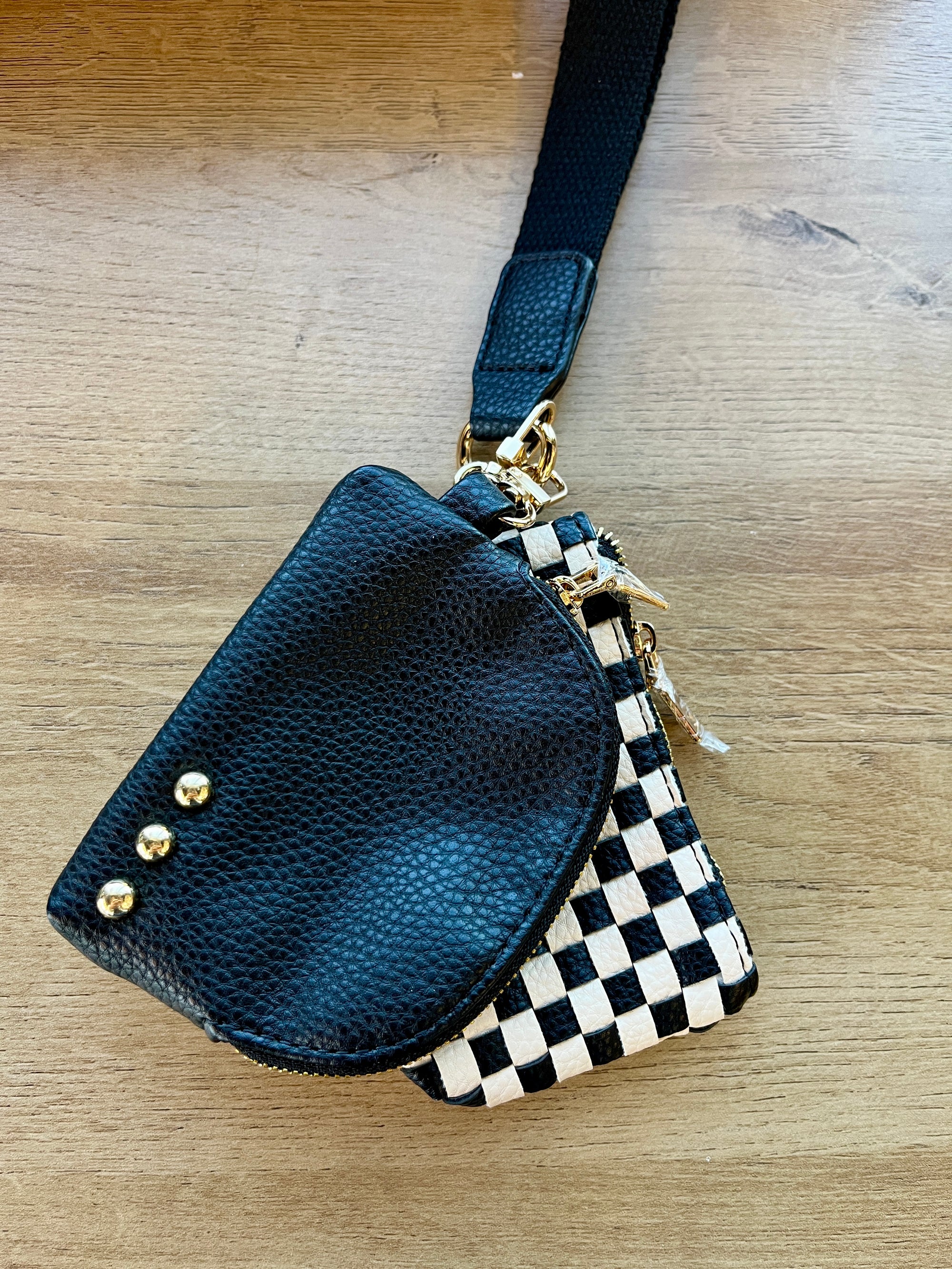 Wonderlust Woven Dual Pouch Wristlet