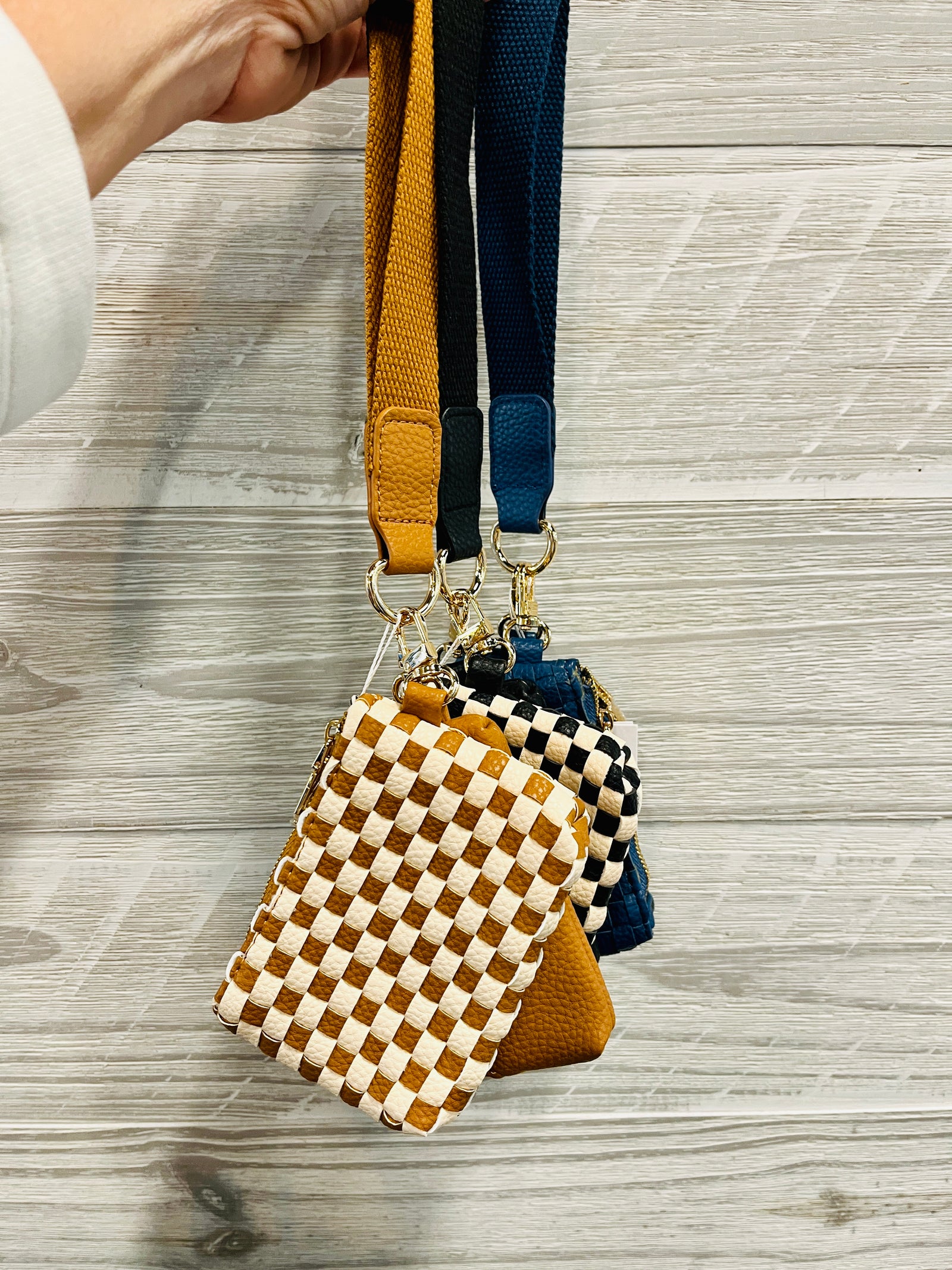 Wonderlust Woven Dual Pouch Wristlet