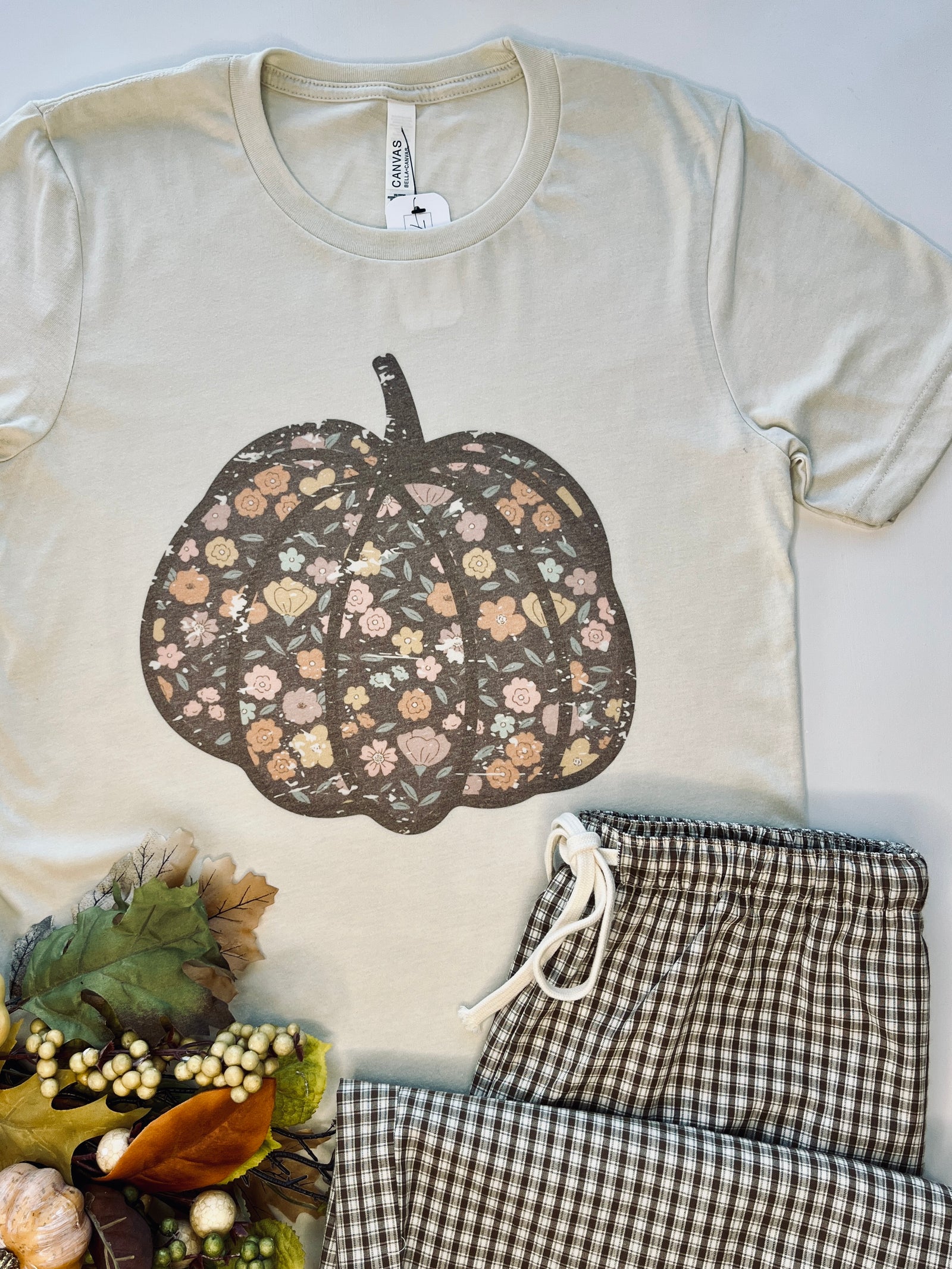 Floral Pumpkin Graphic Tee