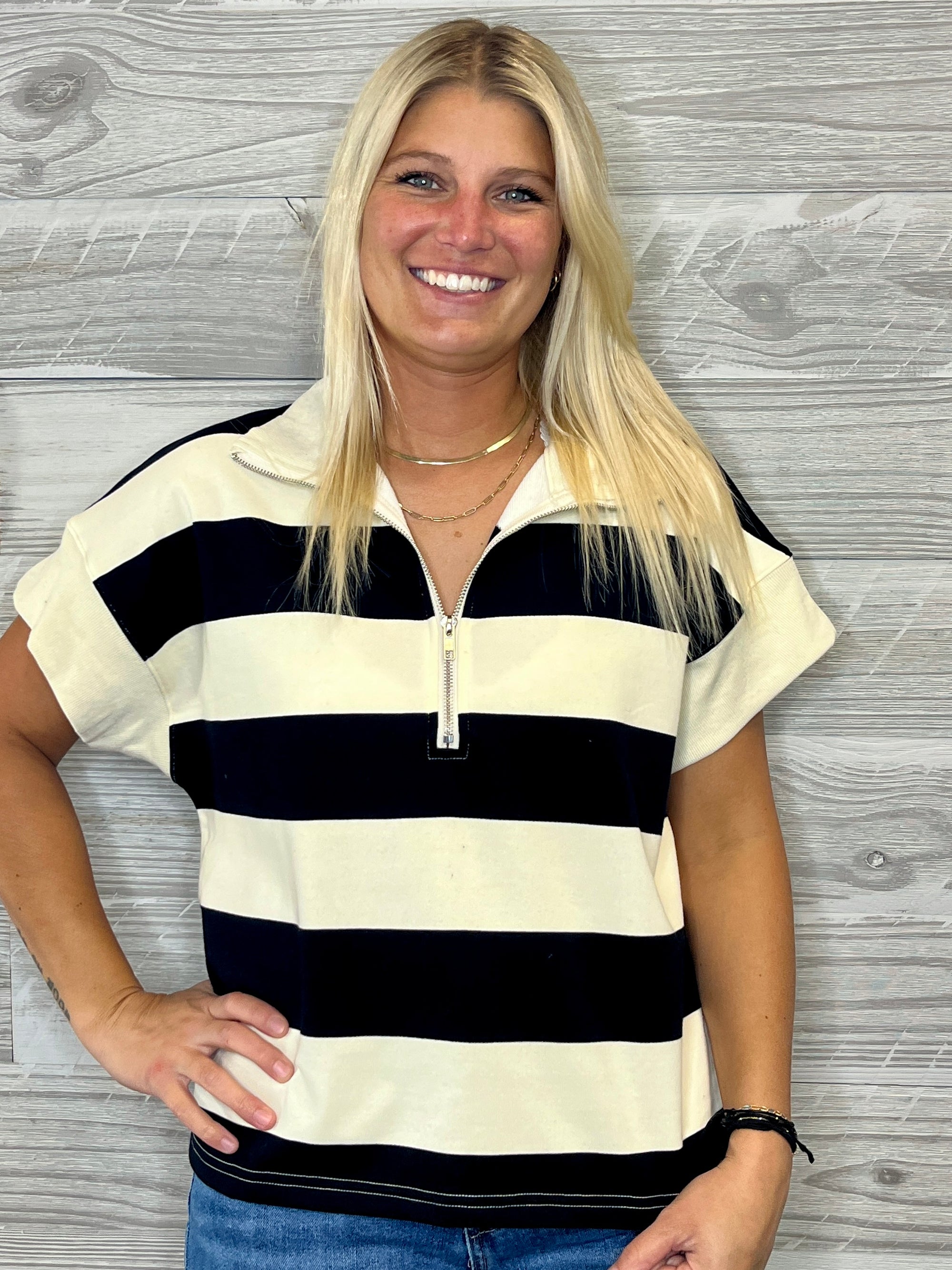 Gloria Stripe Top