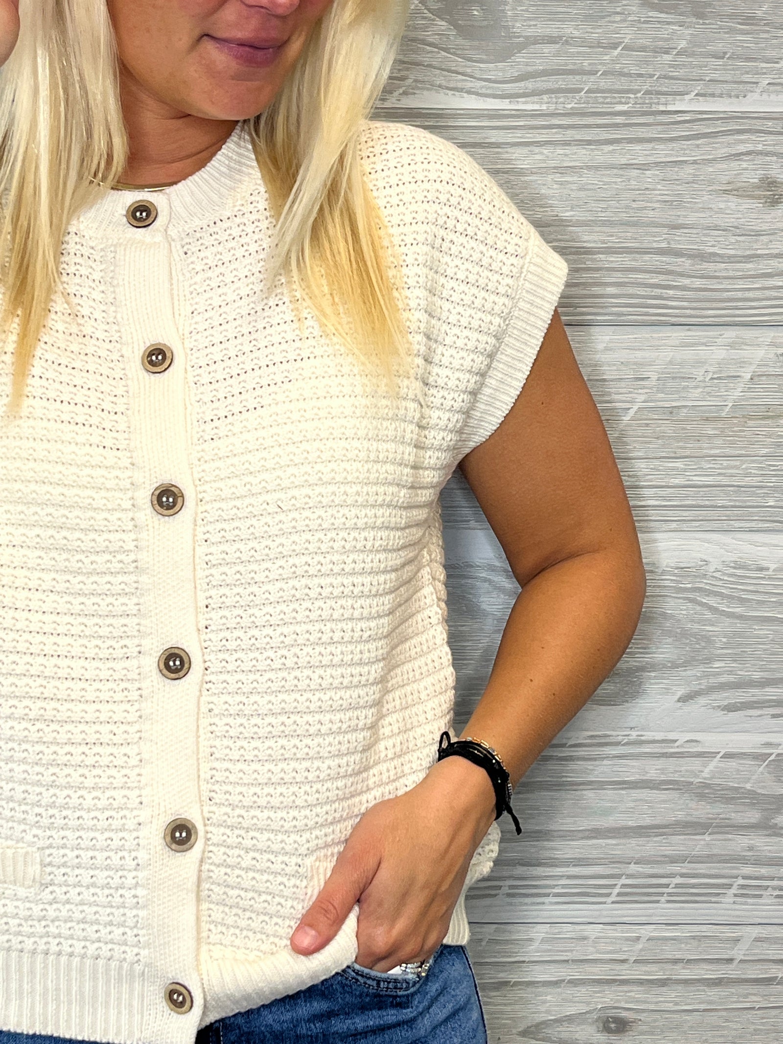 Elise Cream Vest