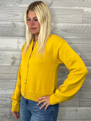 Heidi Mustard Cardigan