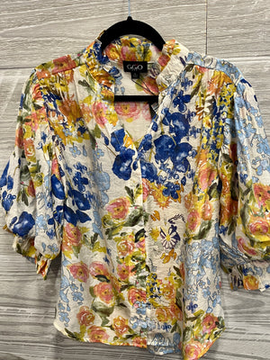Portia Floral Top