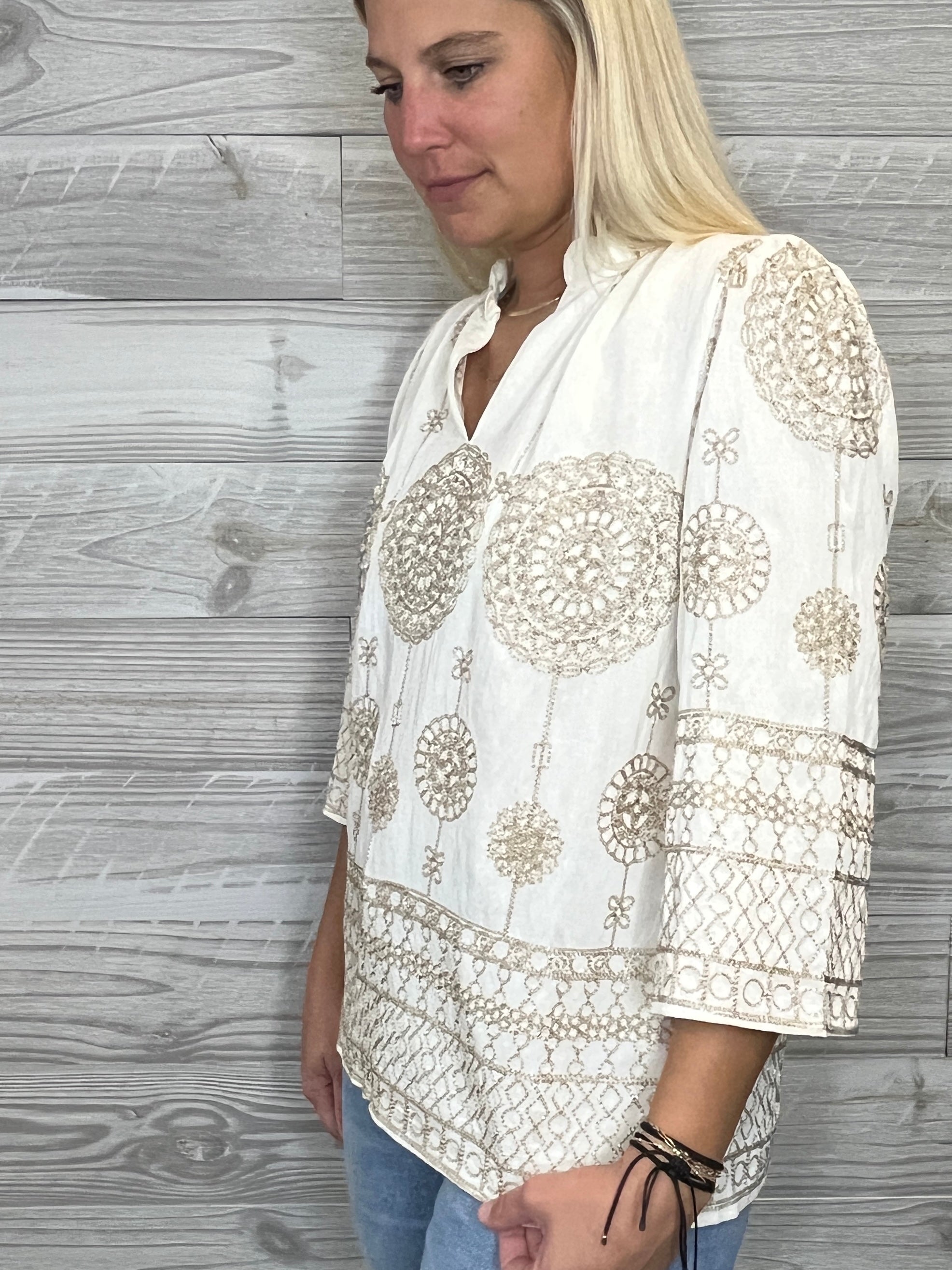 Kinsley Gold Accent Blouse